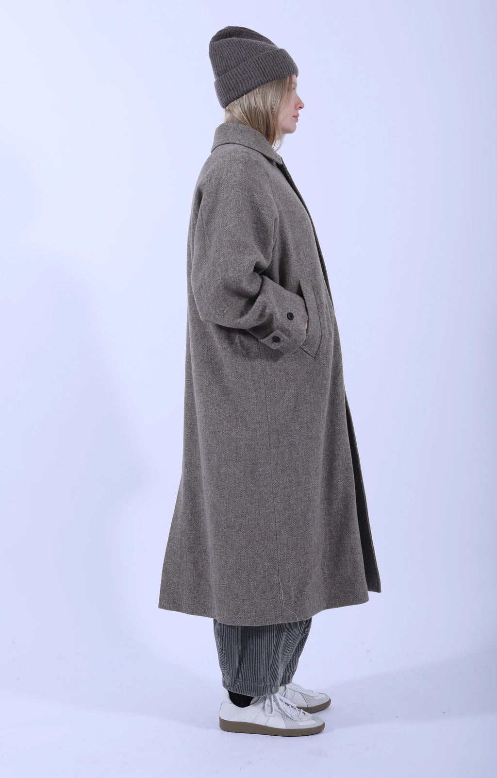 Wool Bal Coat Beige