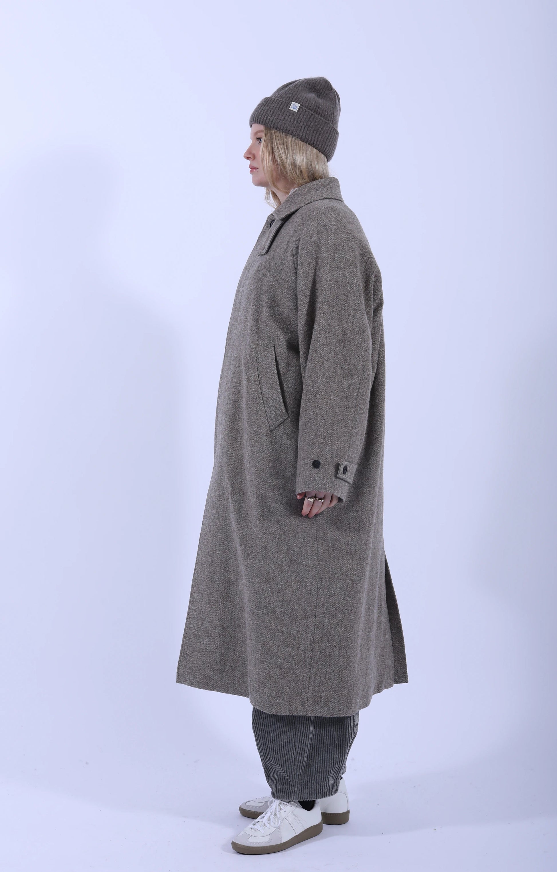 Wool Bal Coat Beige