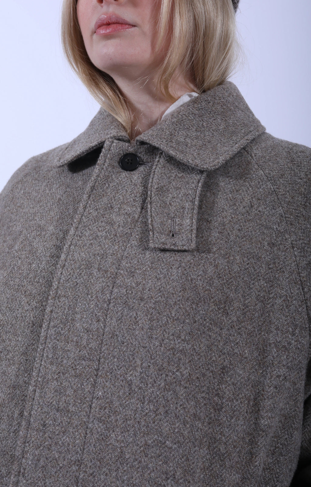 Wool Bal Coat Beige
