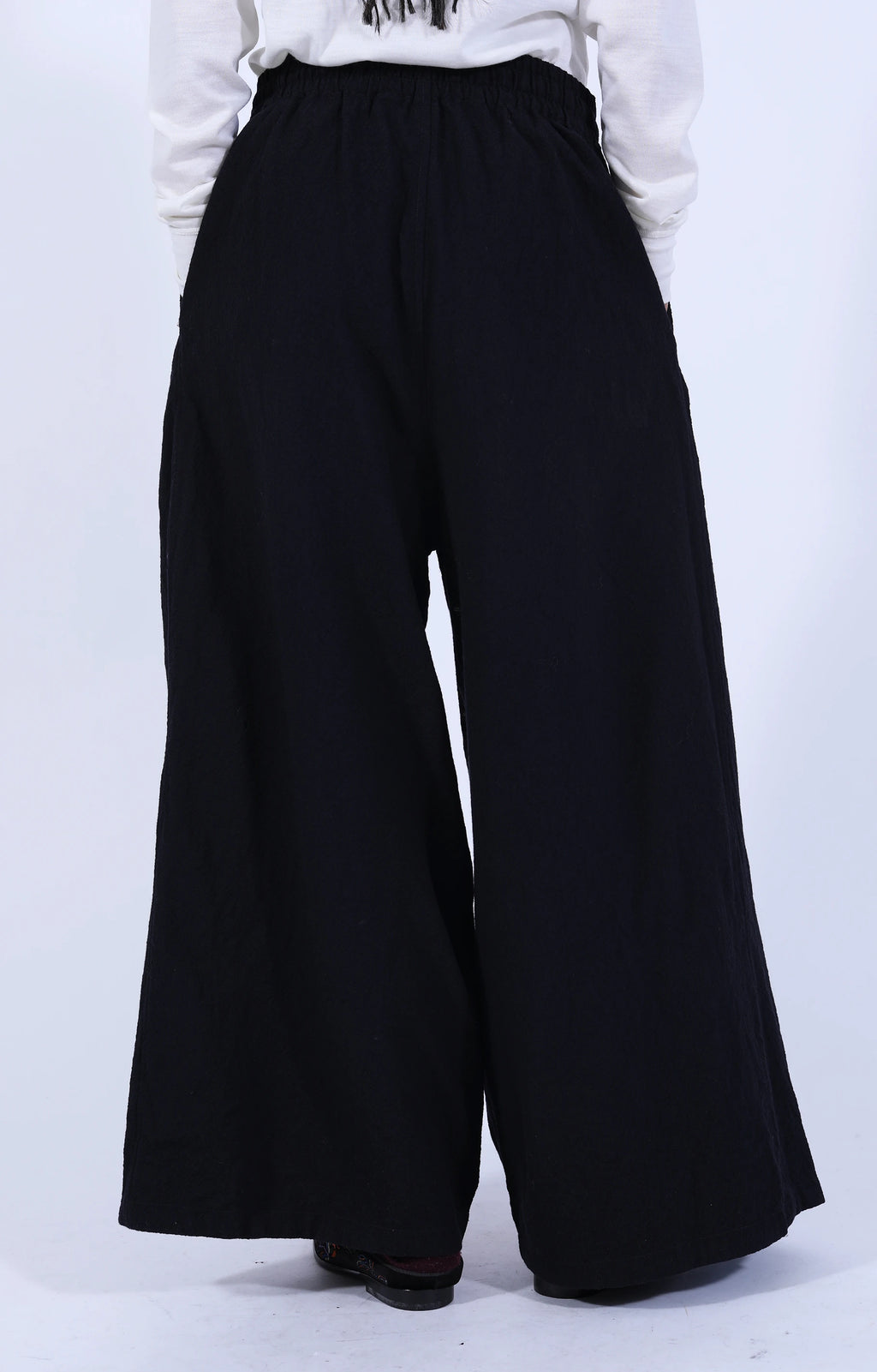 H.D. Baggy Pant Wool Jq. Dk.Navy