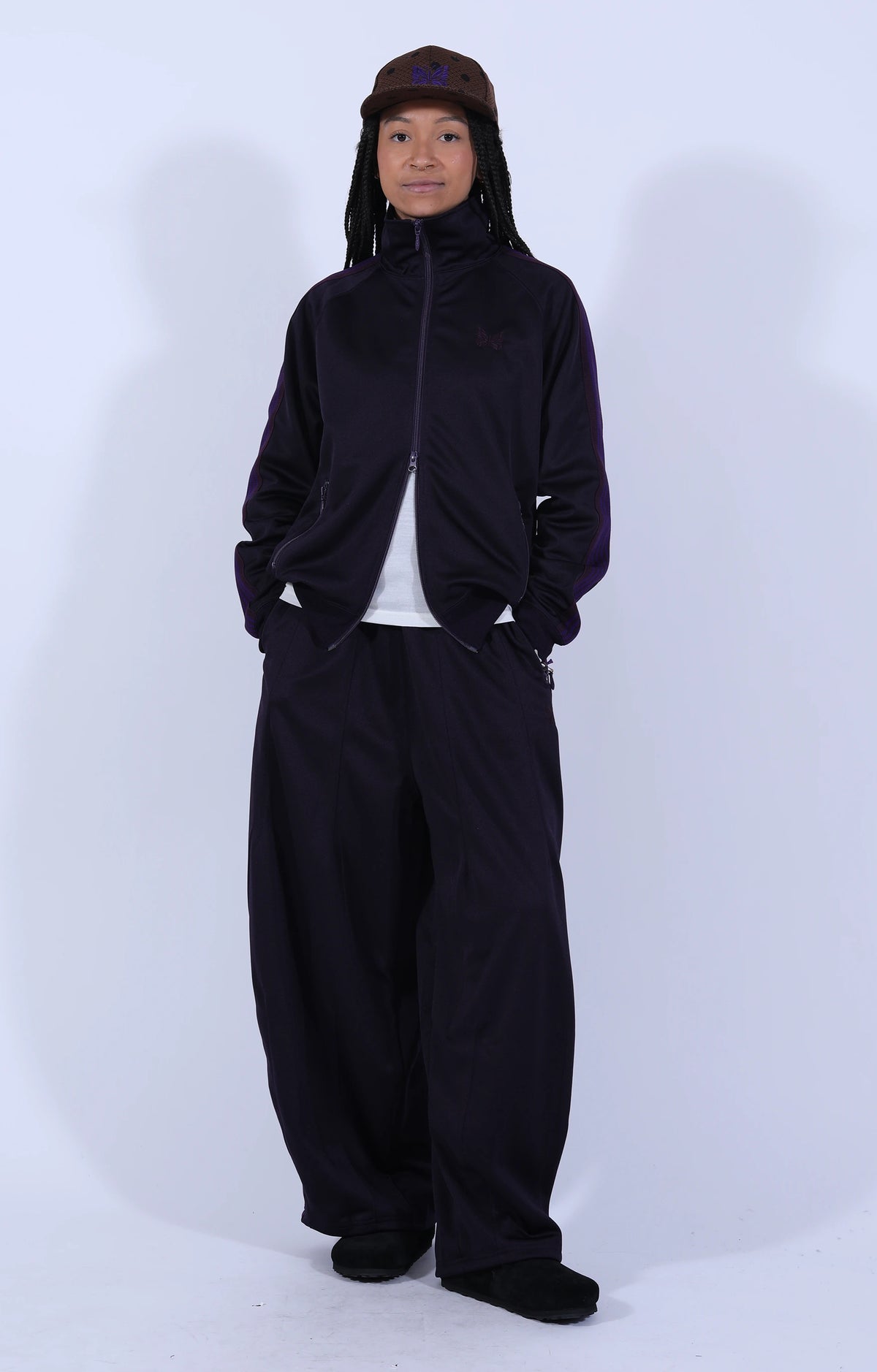 Track Jacket Poly Smooth Purple