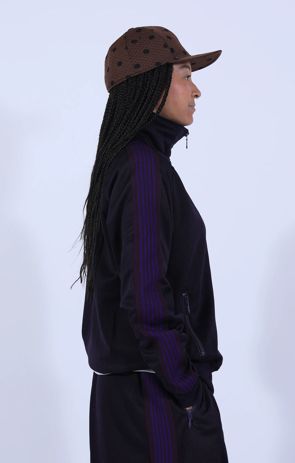 Track Jacket Poly Smooth Purple