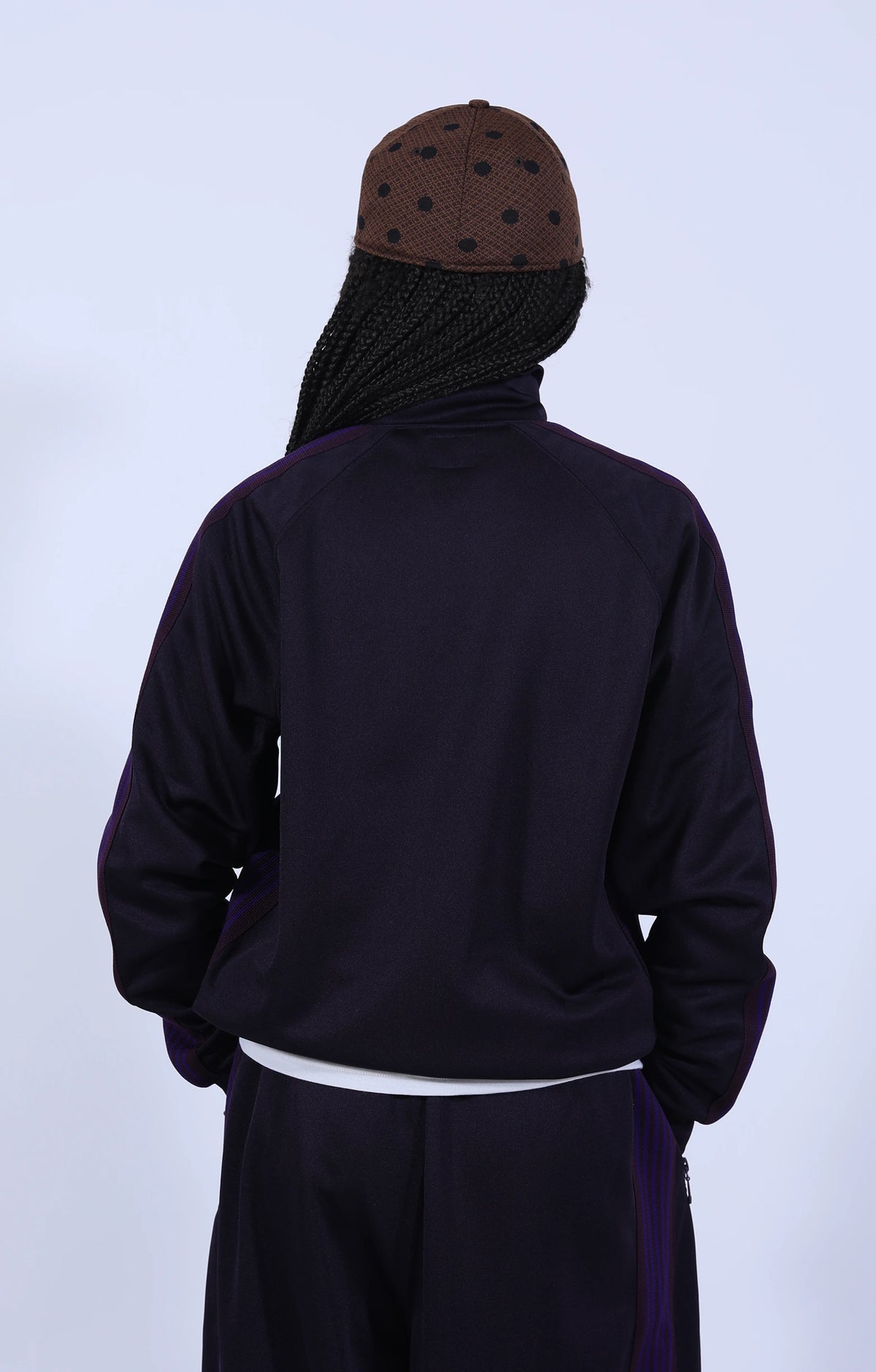 Track Jacket Poly Smooth Purple