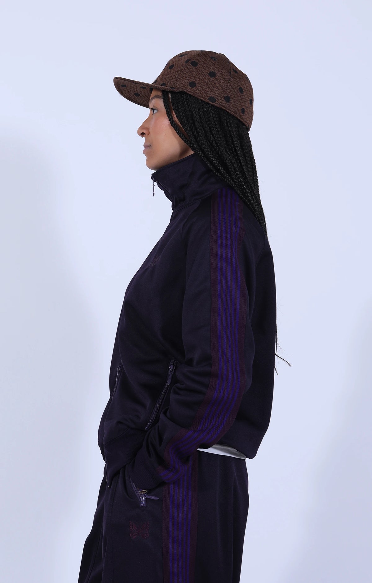 Track Jacket Poly Smooth Purple