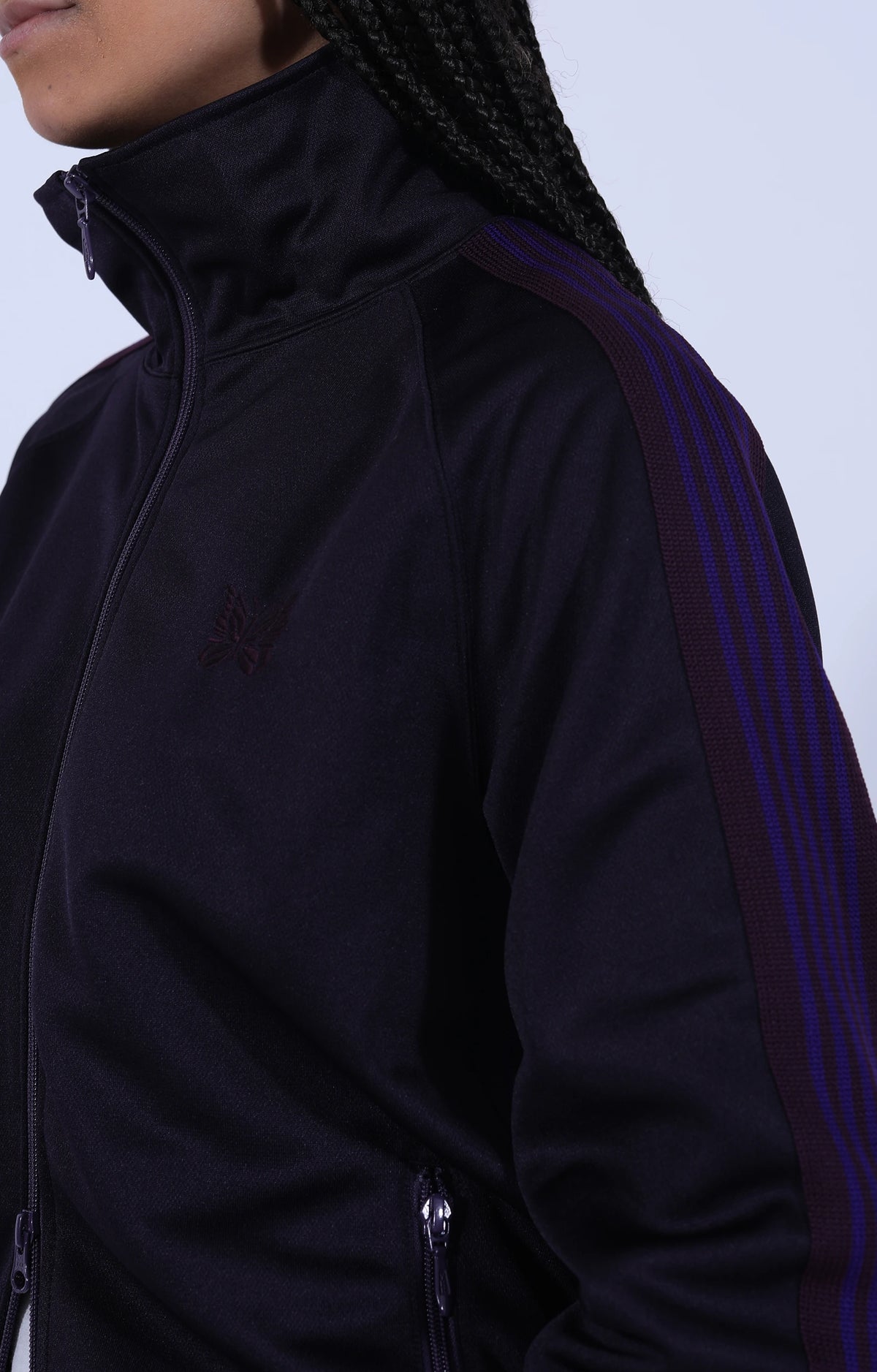 Track Jacket Poly Smooth Purple