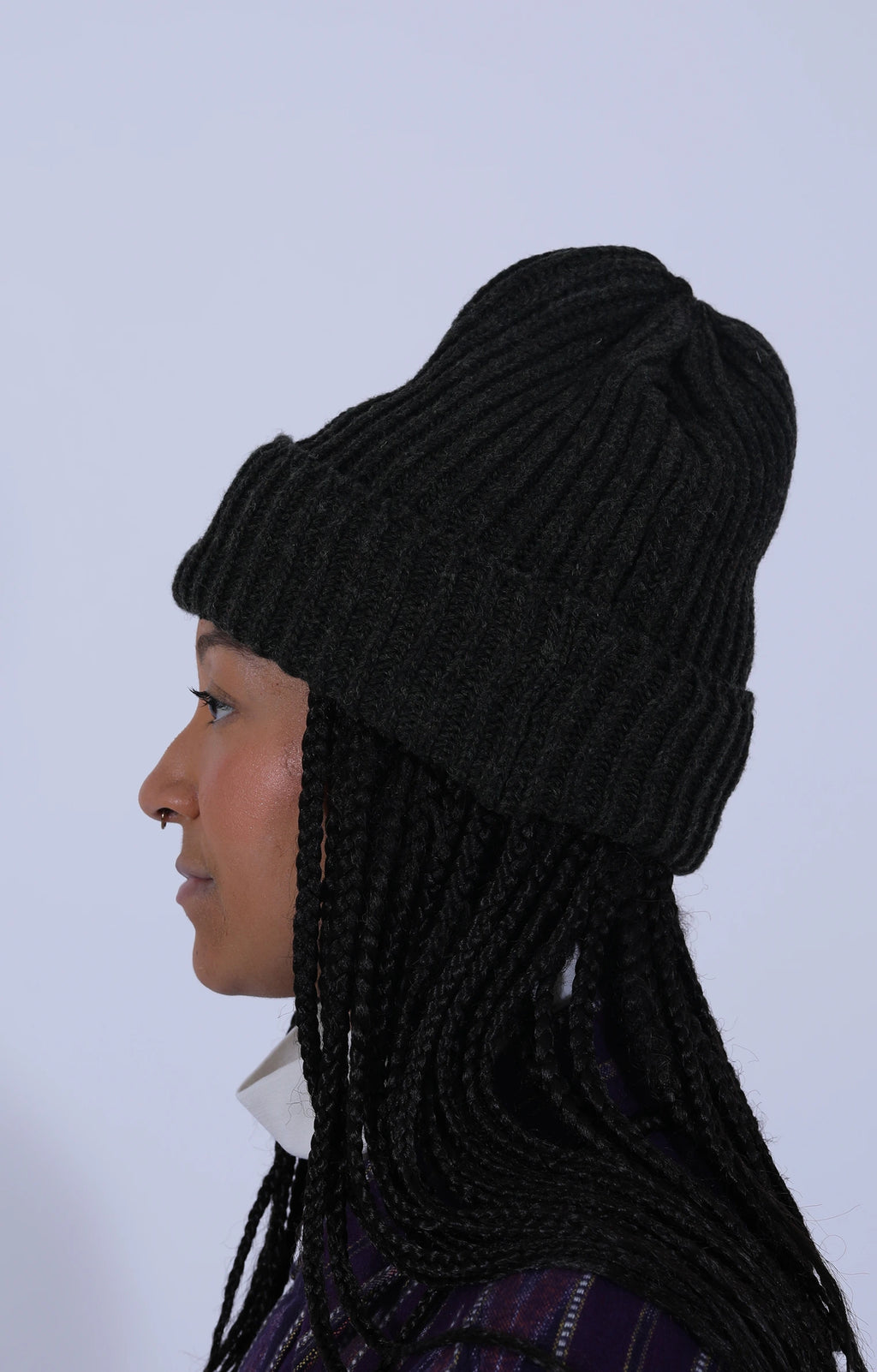 Watch Cap Shetland Wool Loden