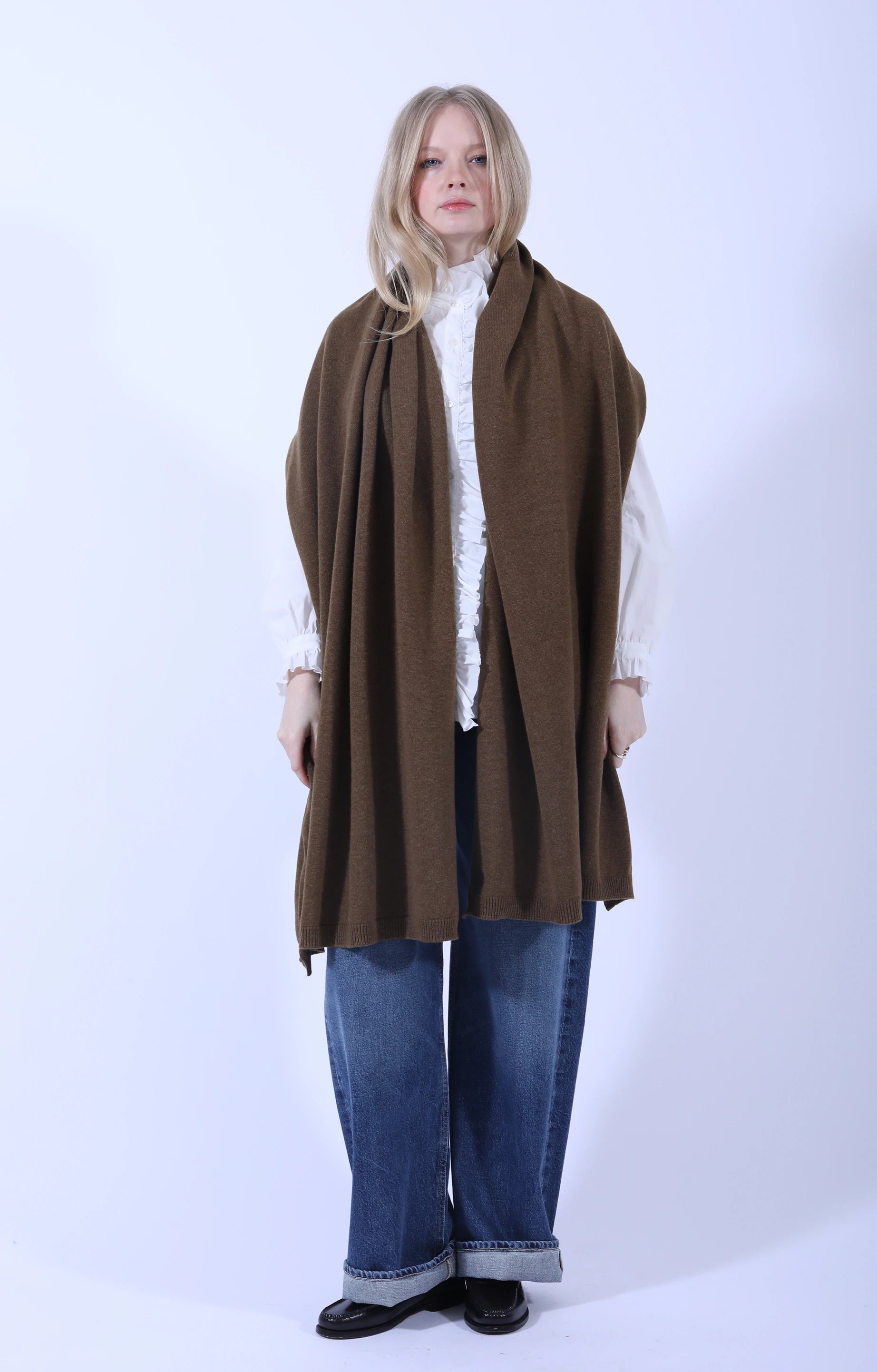 Selvedge Rib Scarf Corteccia