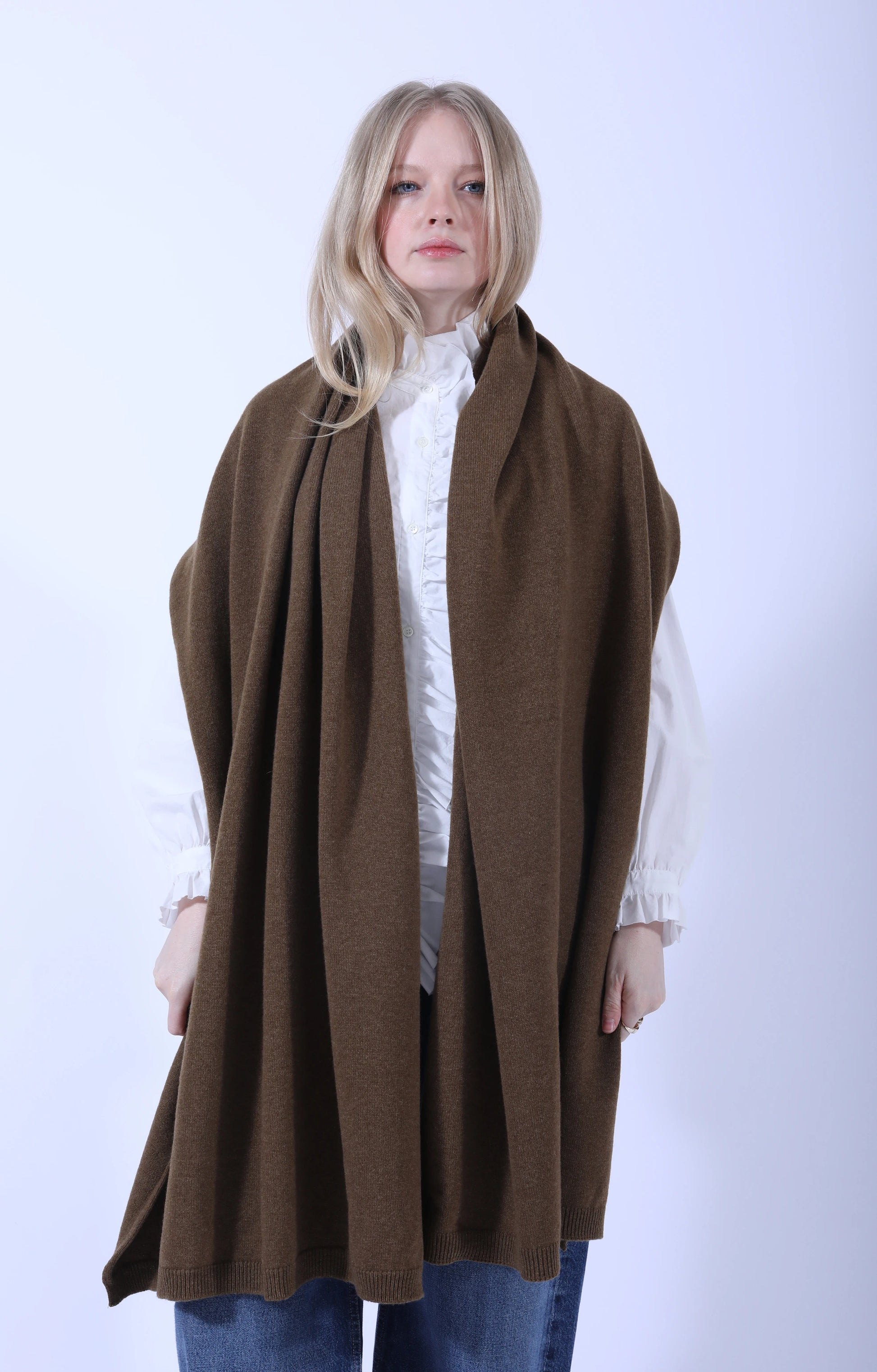 Selvedge Rib Scarf Corteccia