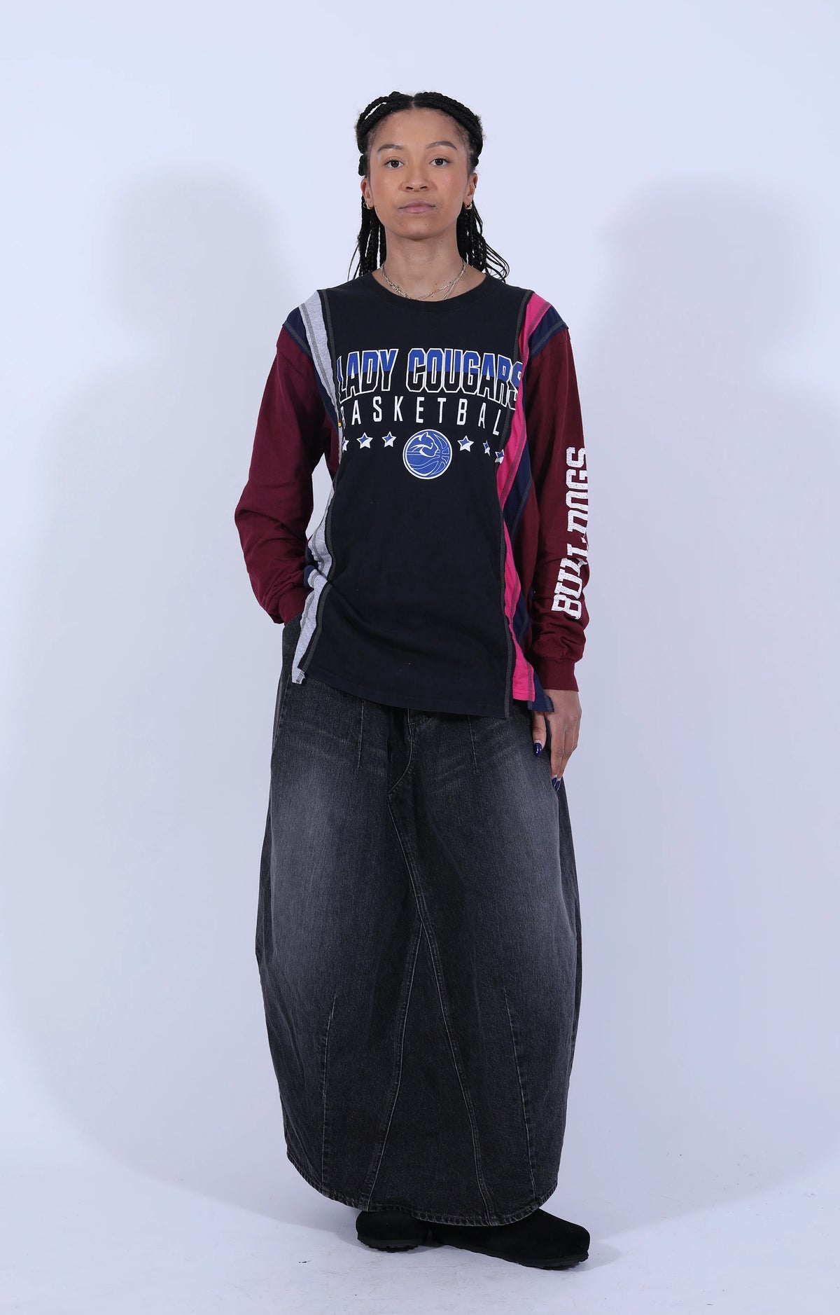 Rebuild by Needles L/S Tee College - S