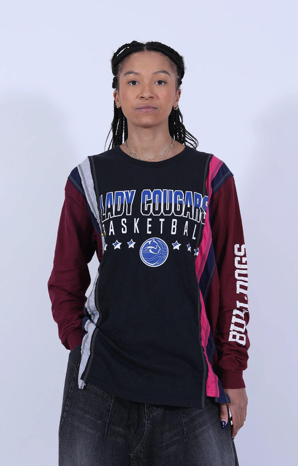 Rebuild by Needles L/S Tee College - S