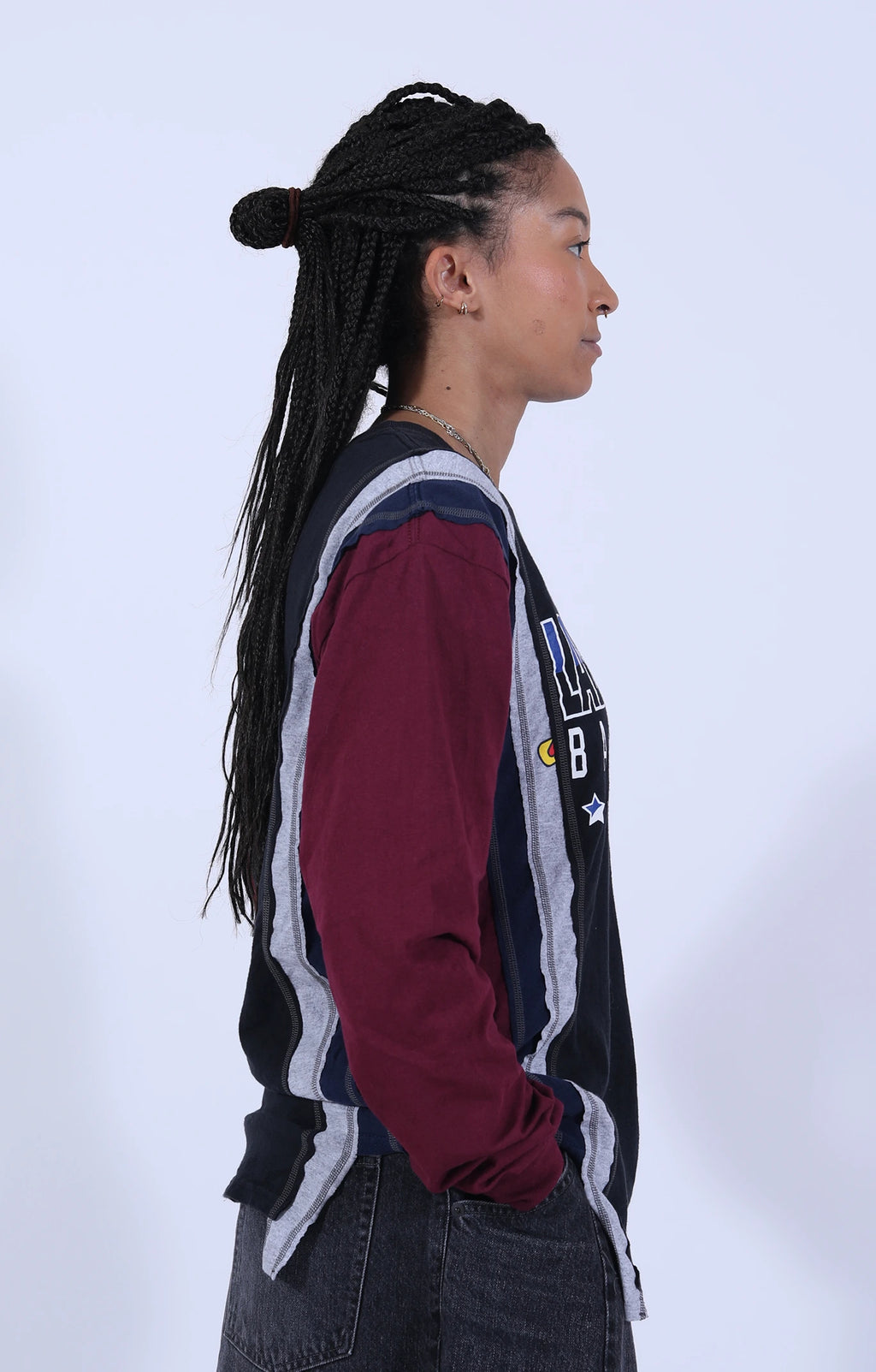 Rebuild by Needles L/S Tee College - S