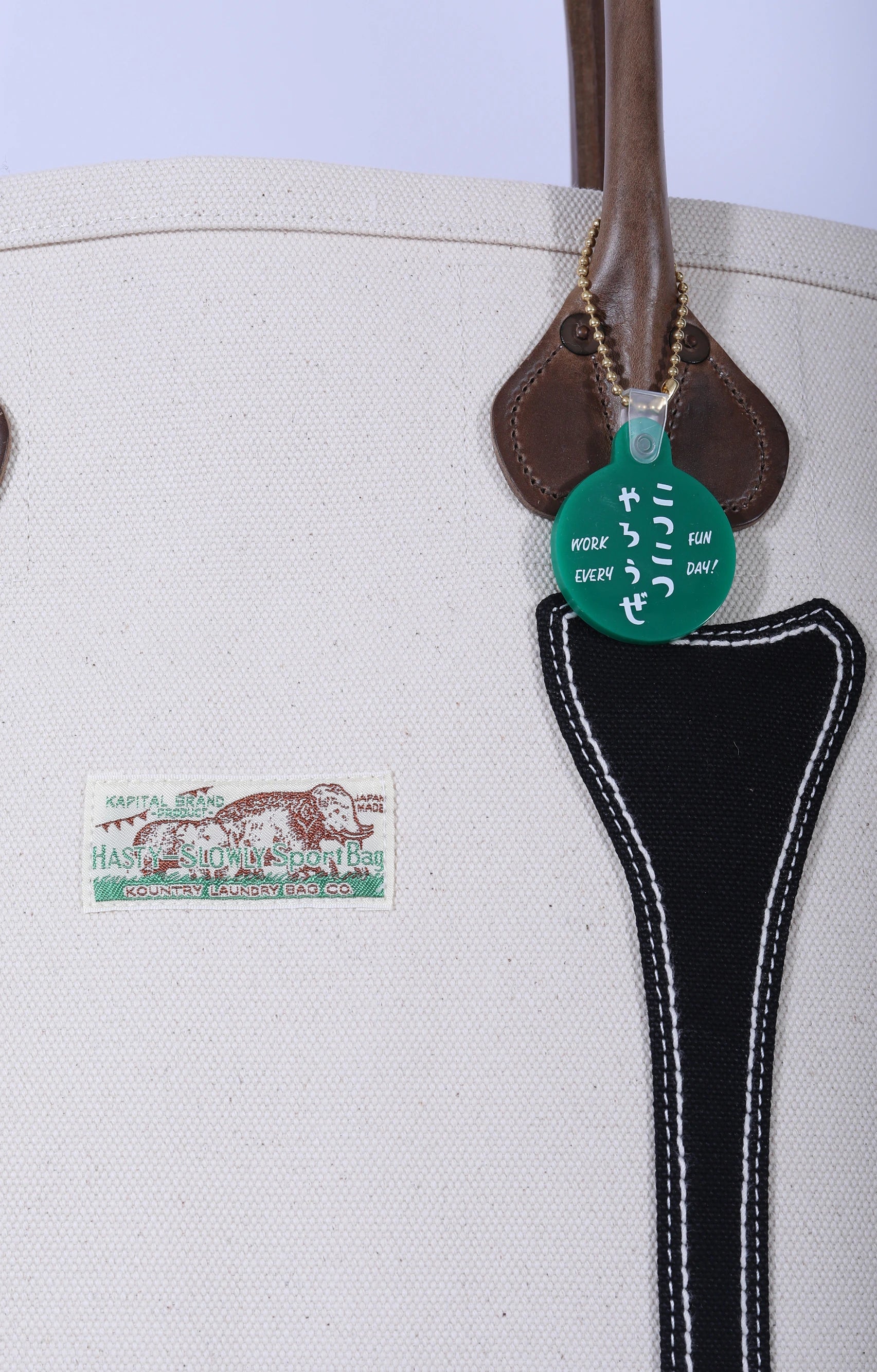 #4 Canvas KO.TSU.KO.TSU Tote Bag (M) Ecru