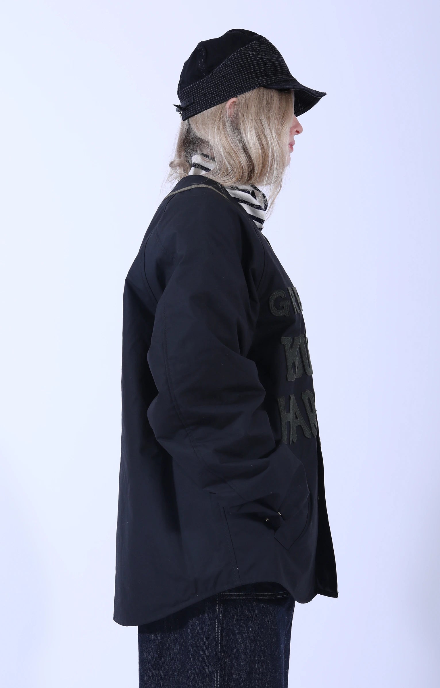 Weather Coating Baseball Blouson Black