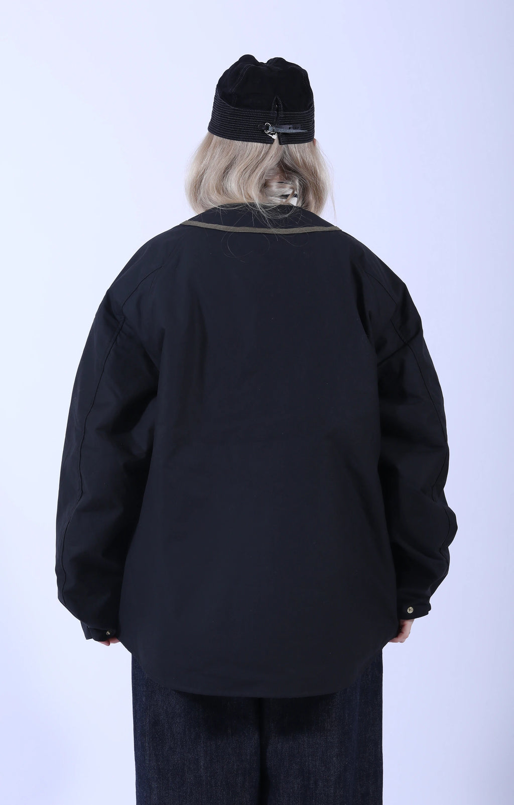 Weather Coating Baseball Blouson Black