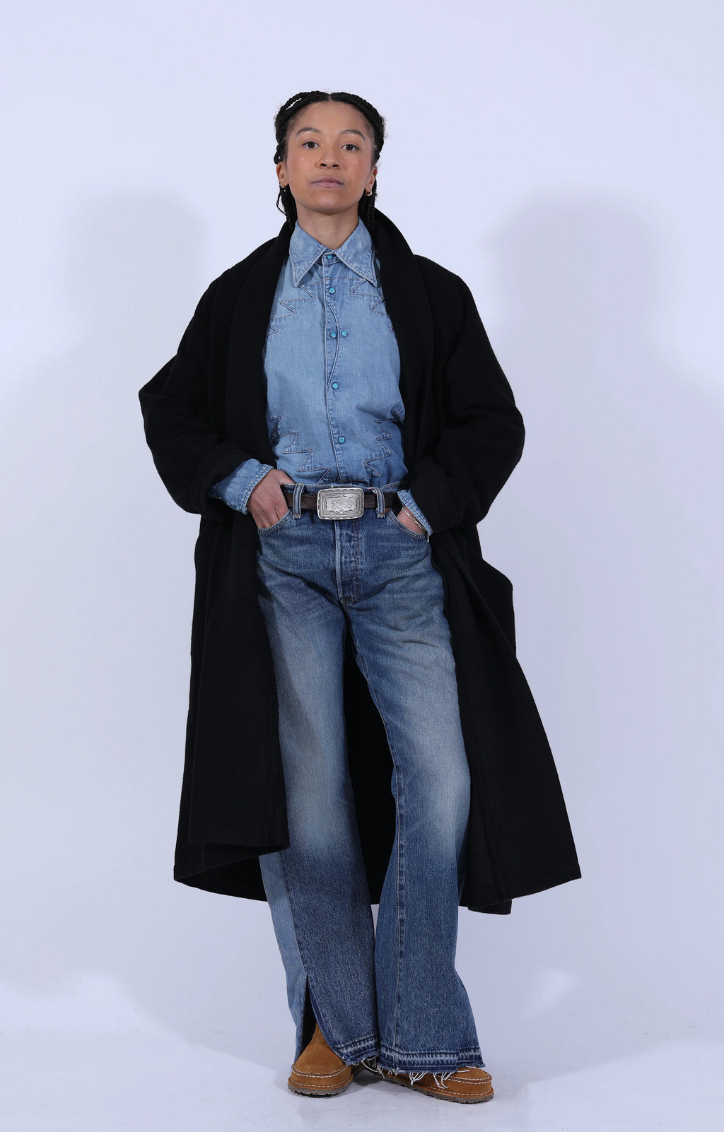 Reworked Split Hem Jean Vintage Indigo