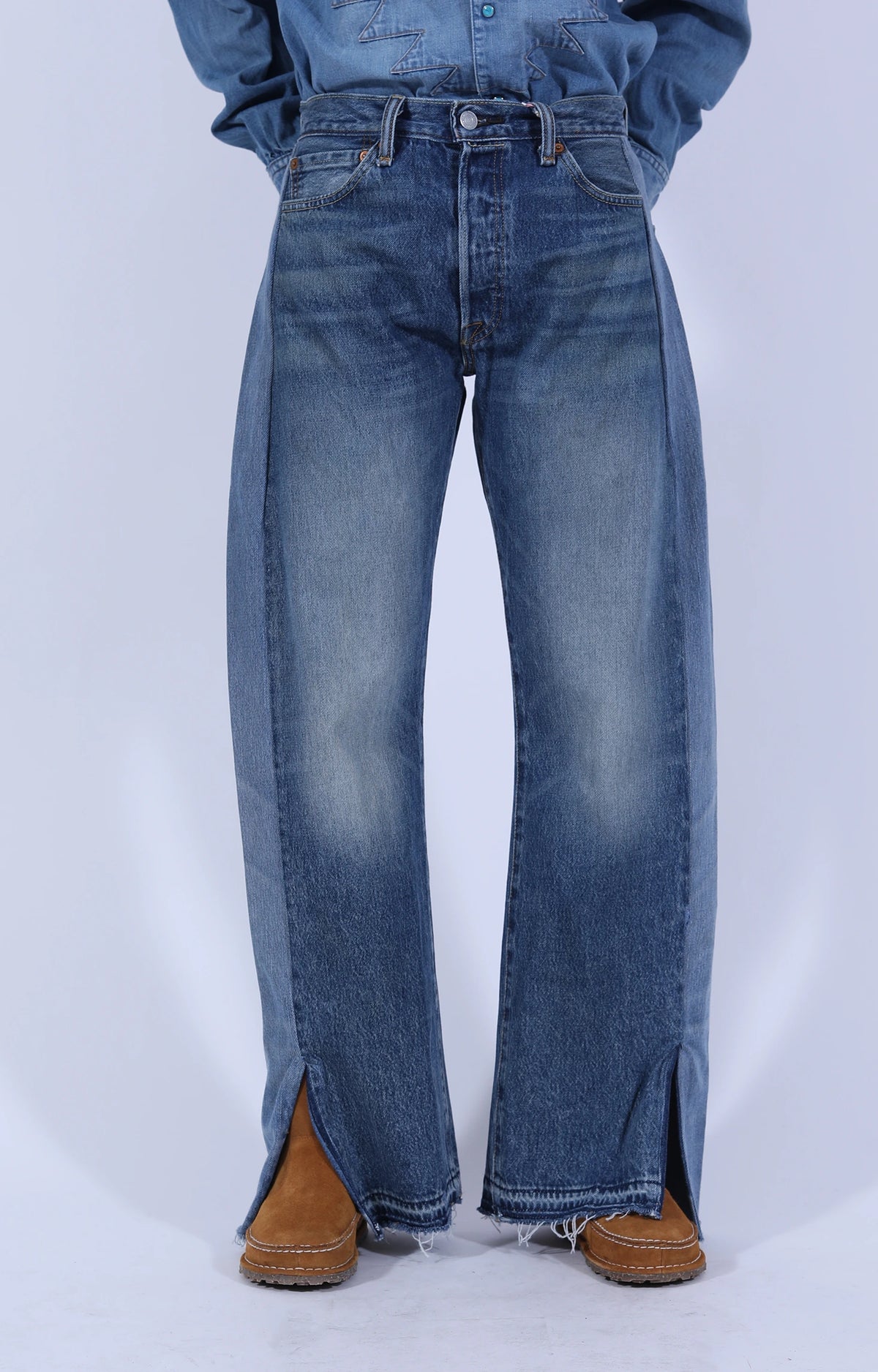 Reworked Split Hem Jean Vintage Indigo