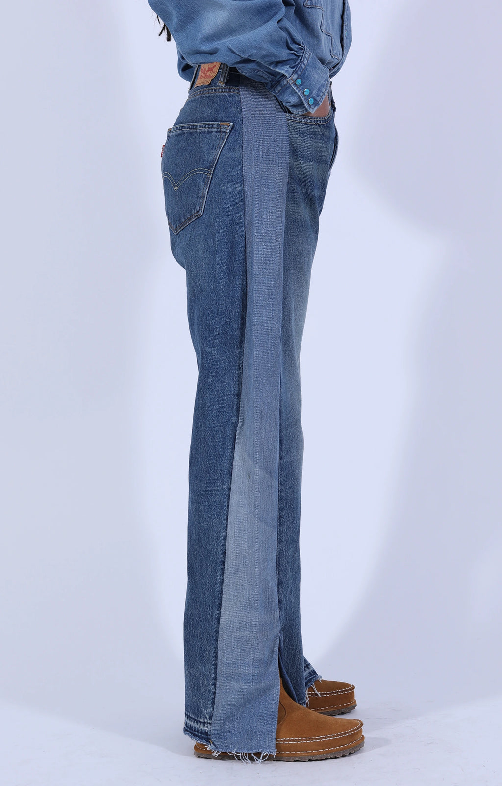 Reworked Split Hem Jean Vintage Indigo