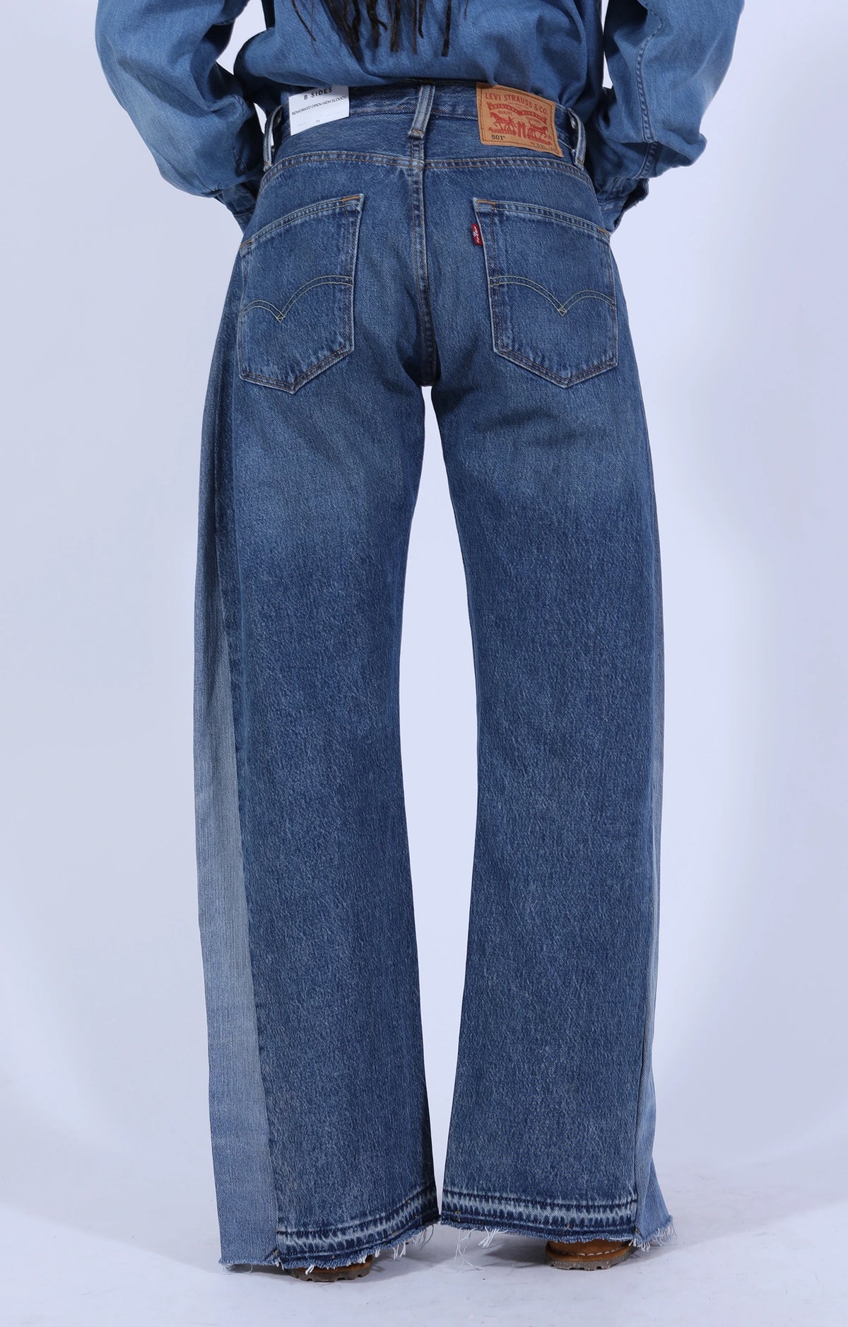 Reworked Split Hem Jean Vintage Indigo