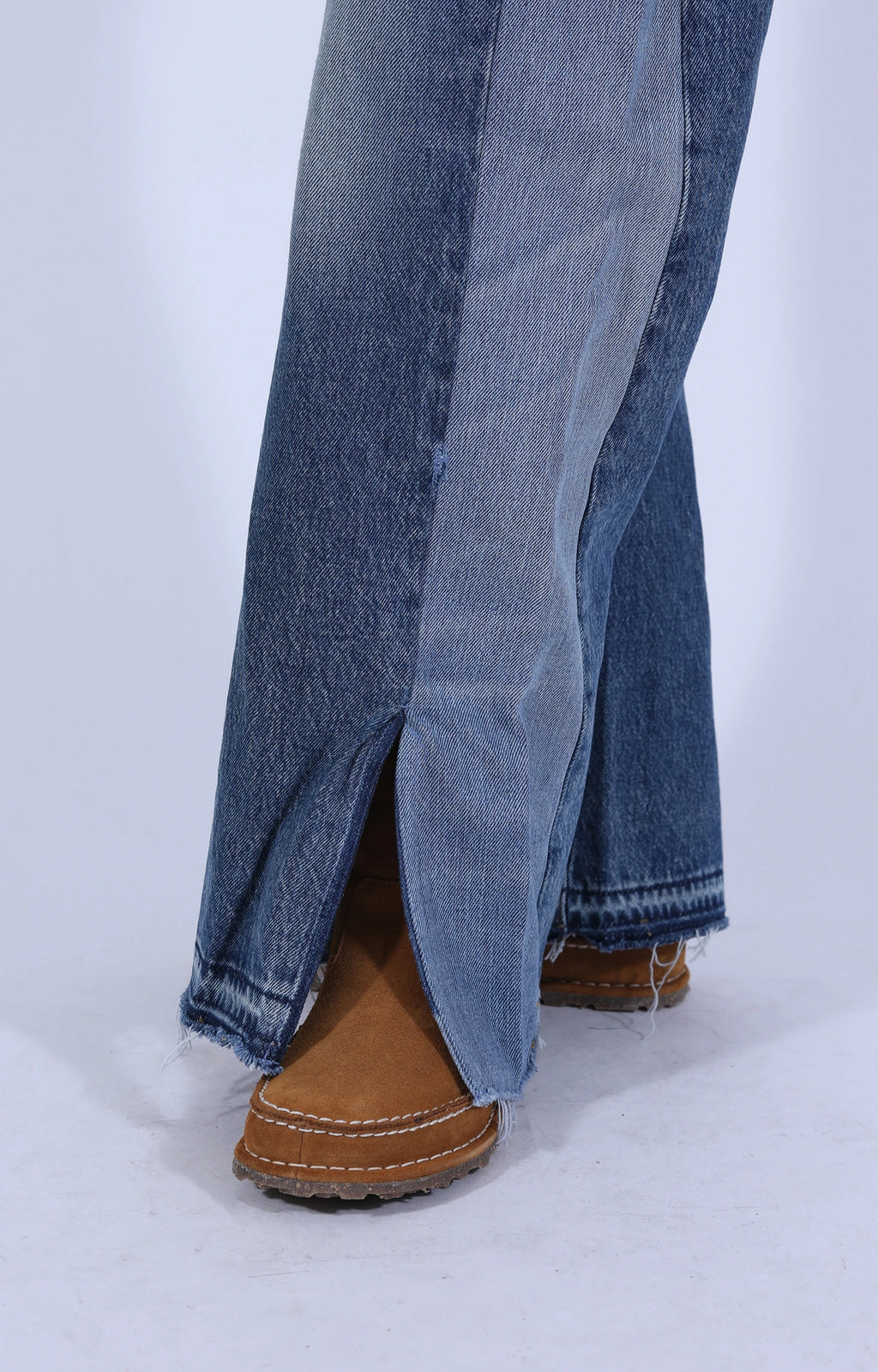 Reworked Split Hem Jean Vintage Indigo
