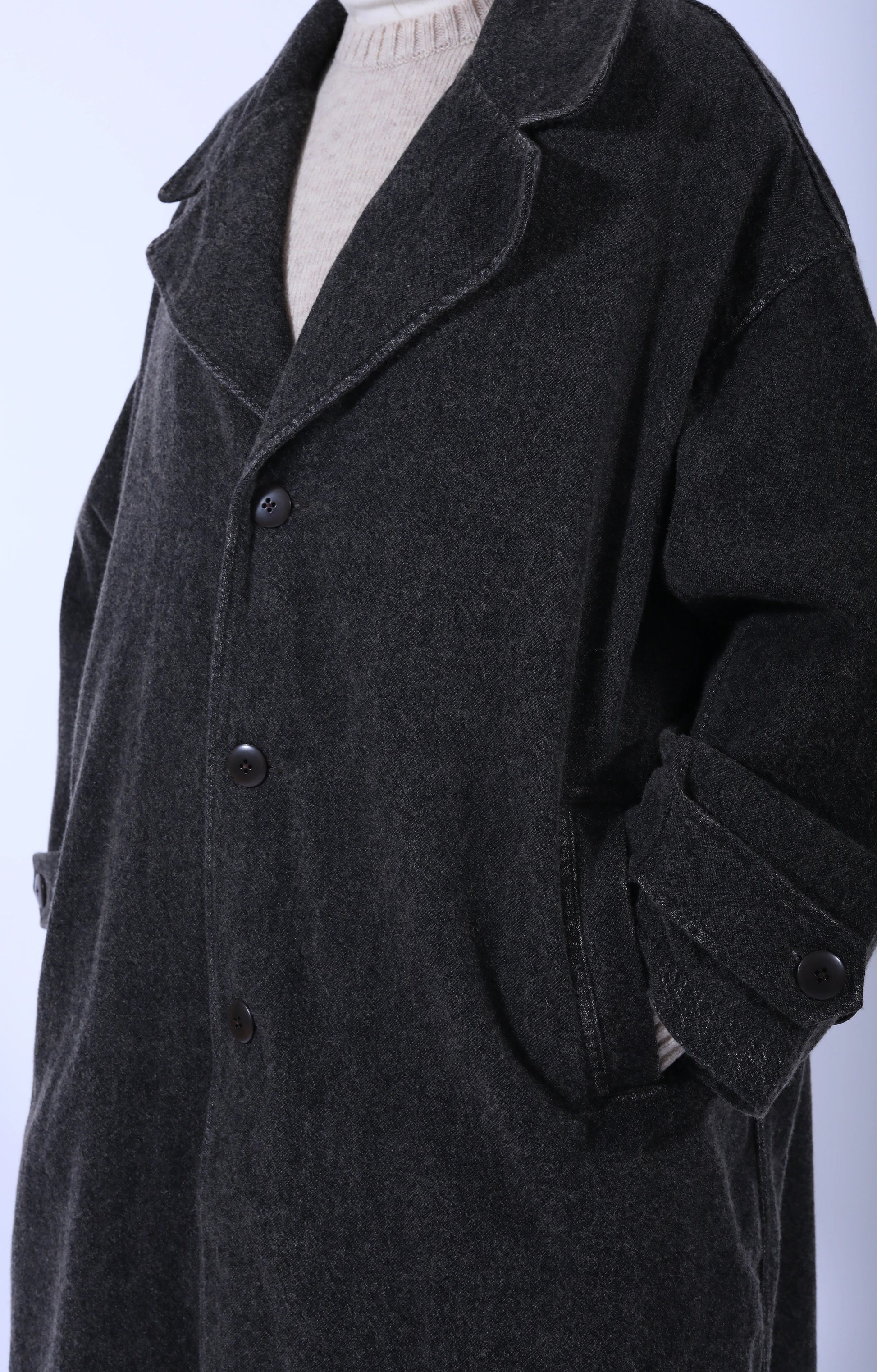 Twill Aging-Wool CAVALIER Coat