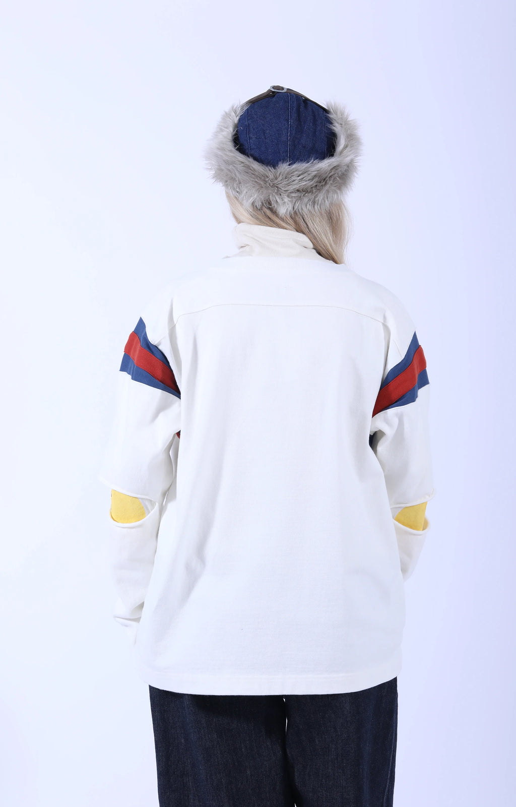 Dense Jersey Elbow-Rip Football T (88) White