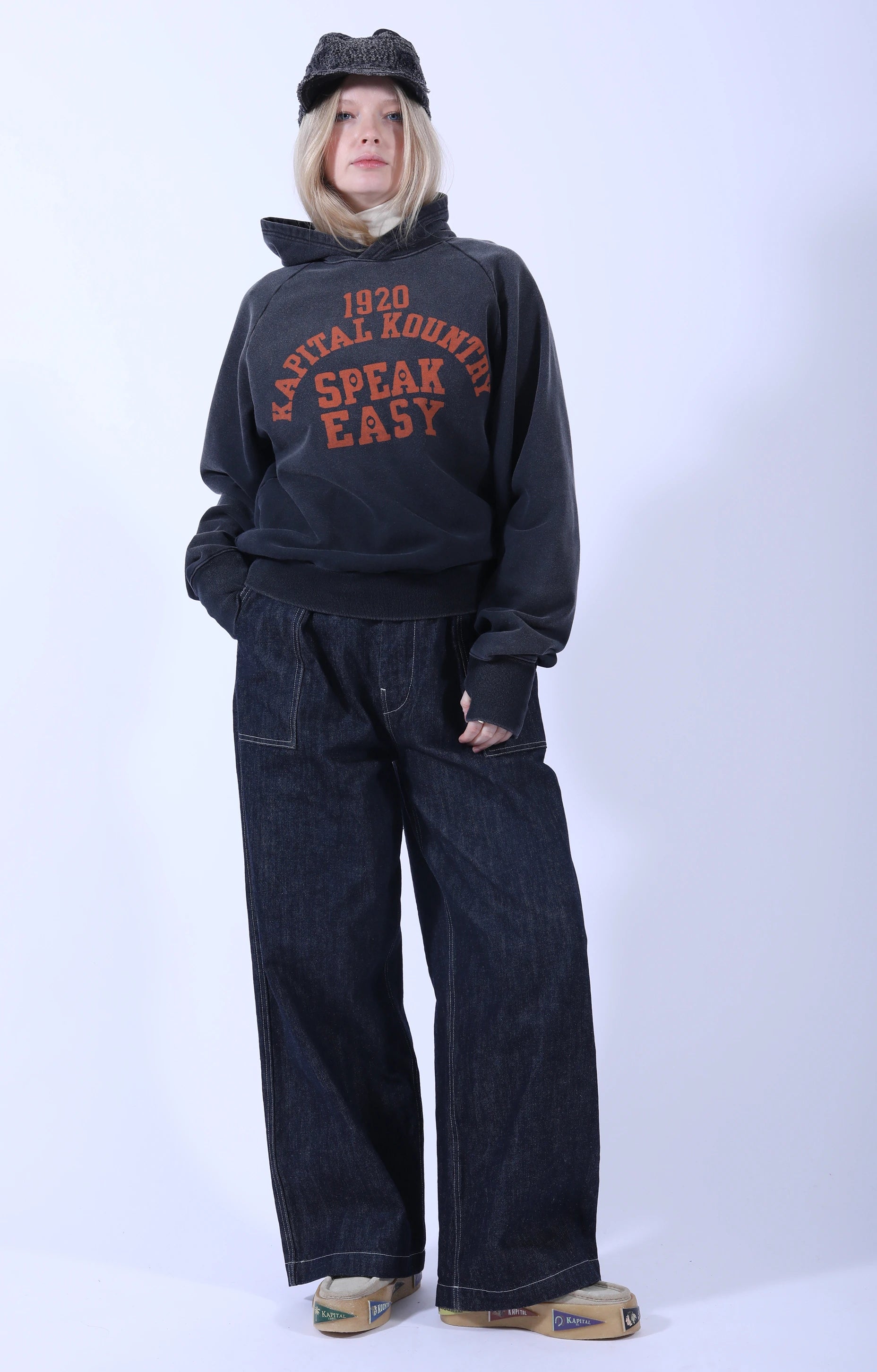 SWT Knit Raglan Hoodie (SPEAKEASY College) Black