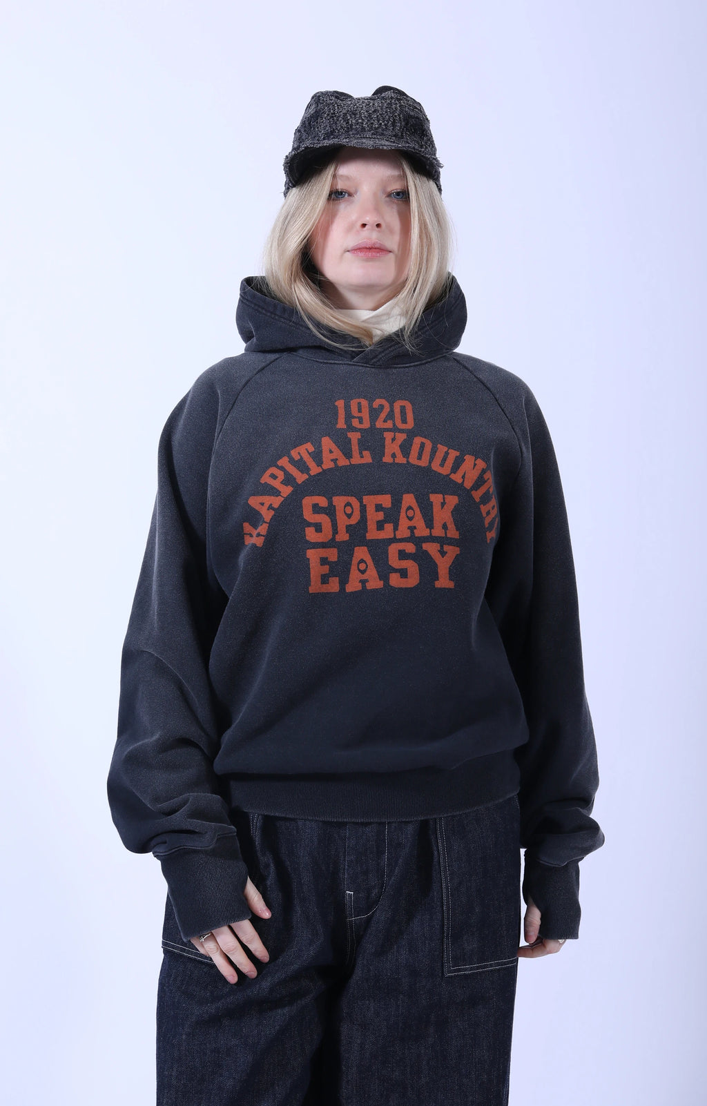 SWT Knit Raglan Hoodie (SPEAKEASY College) Black