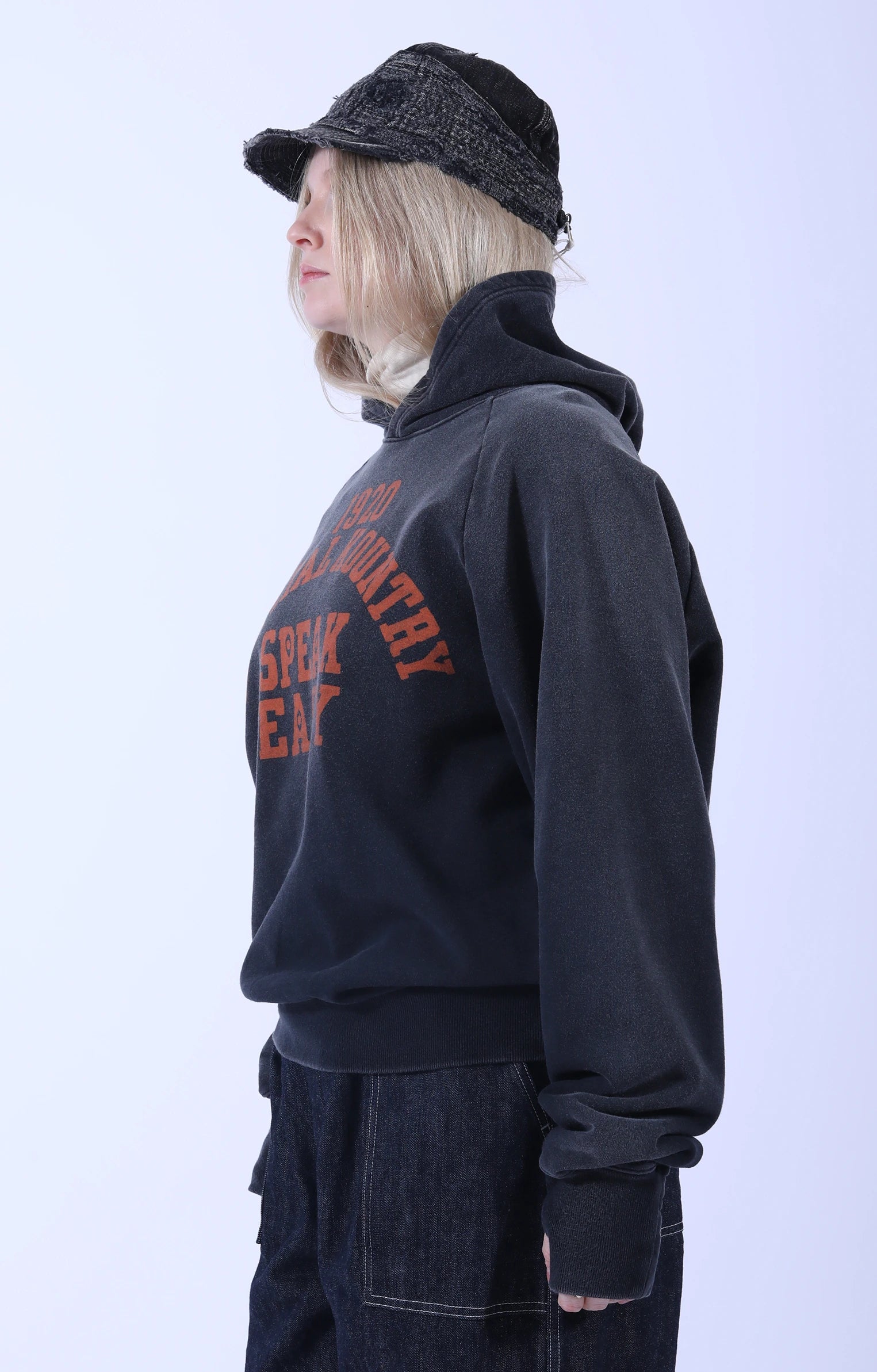 SWT Knit Raglan Hoodie (SPEAKEASY College) Black