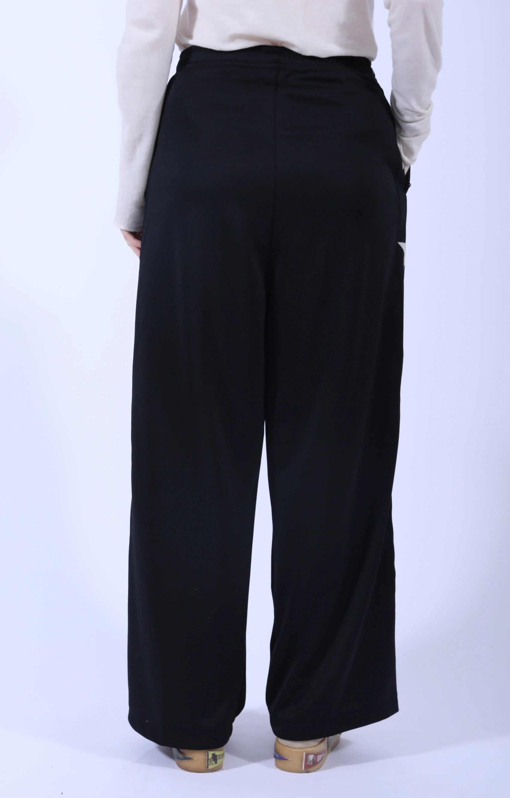 Smooth Jersey Standman Baggy Track Pants Black