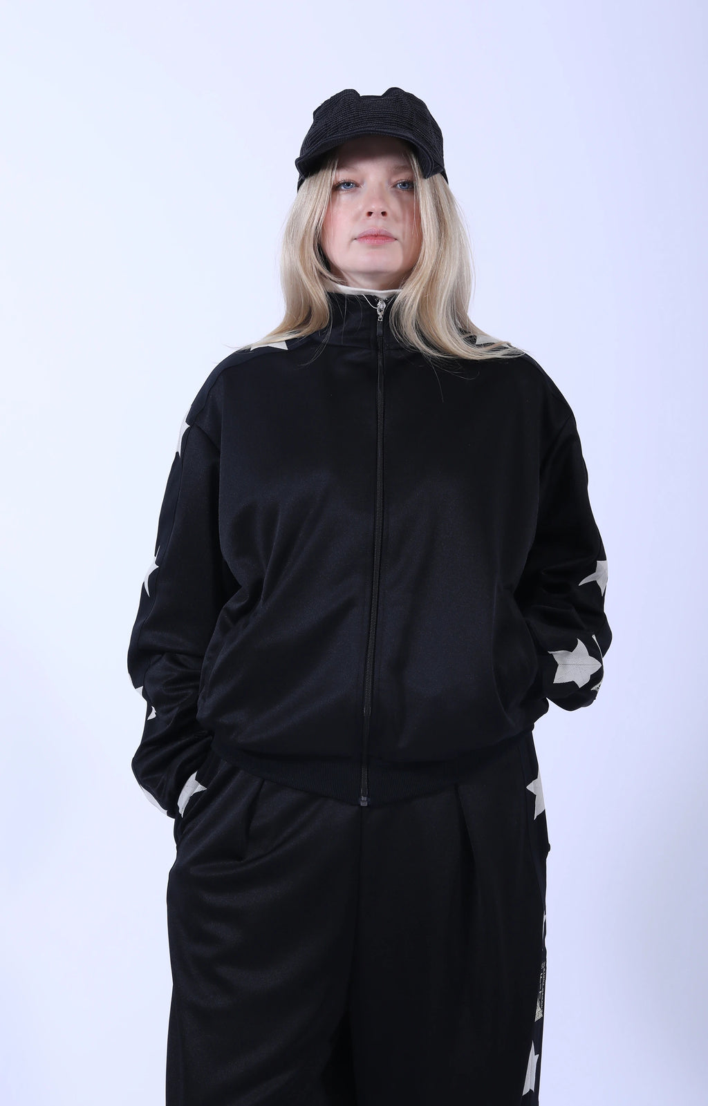 Smooth Jersey Standman Track Jkt Black