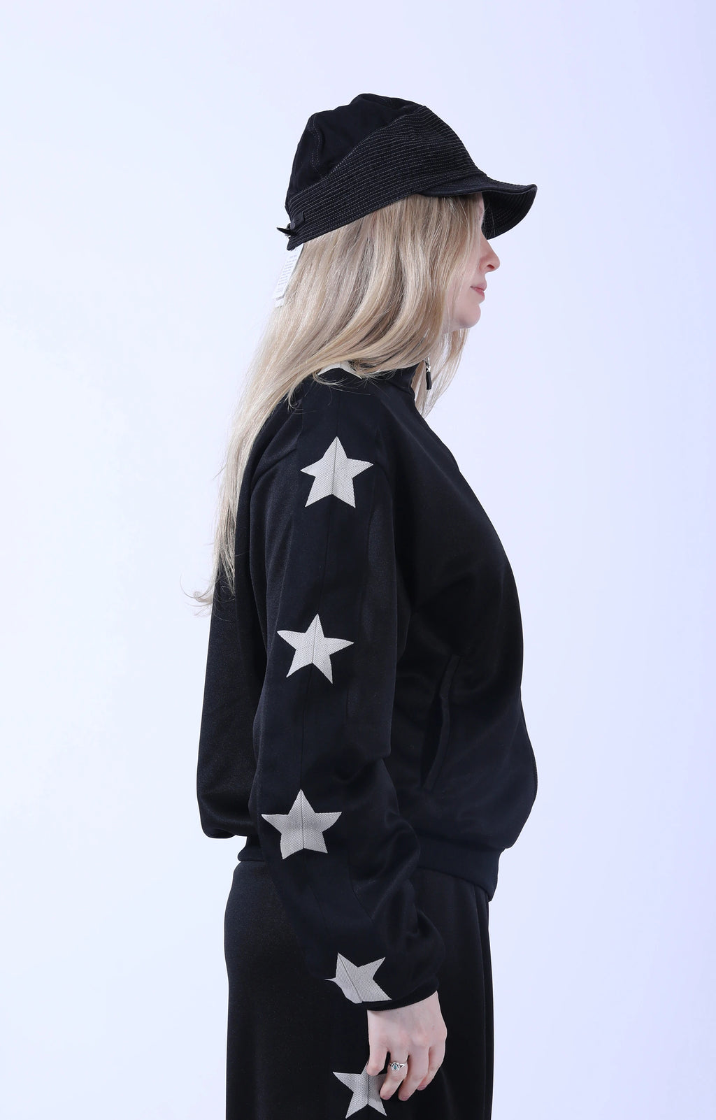 Smooth Jersey Standman Track Jkt Black