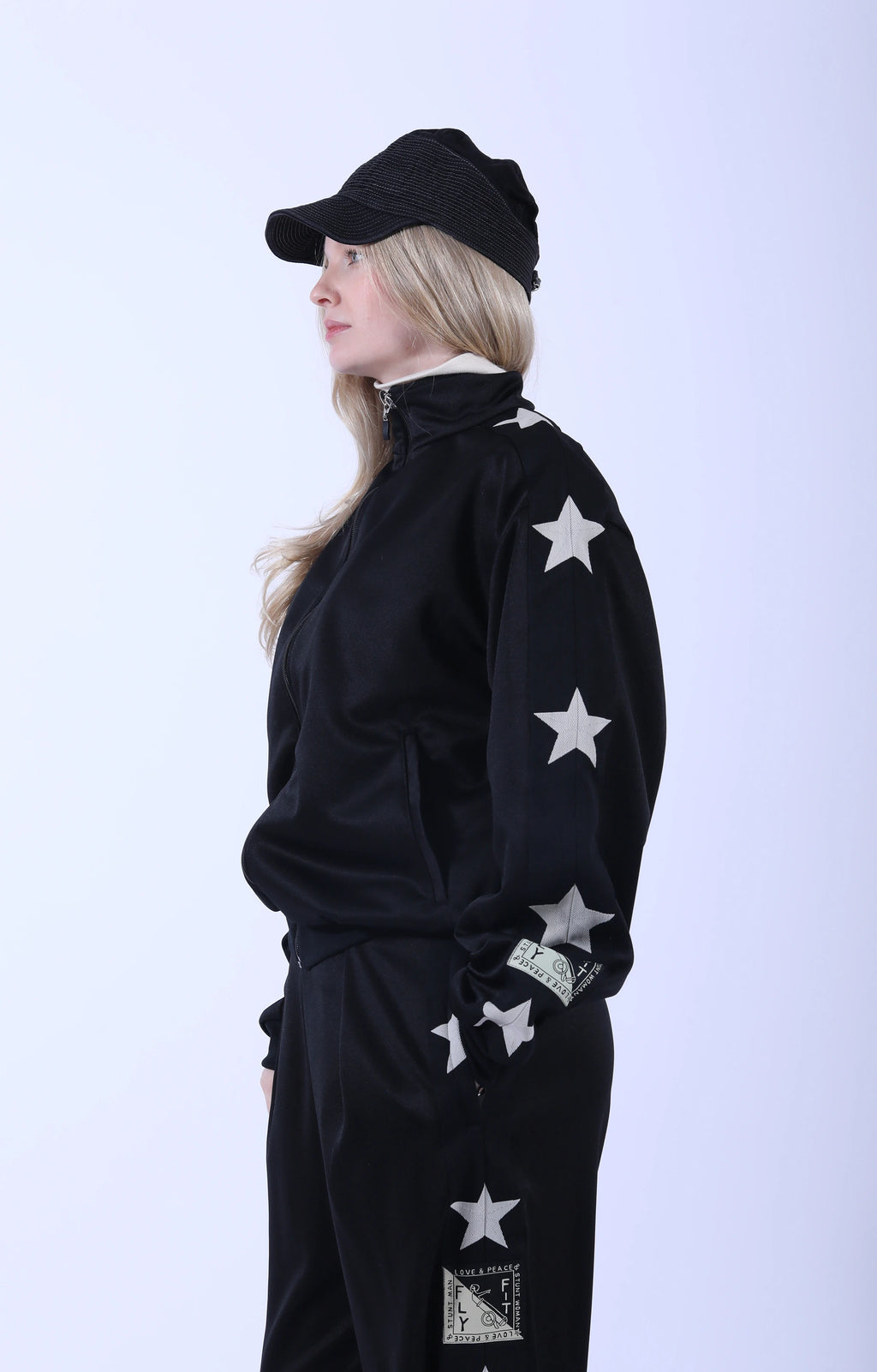 Smooth Jersey Standman Track Jkt Black