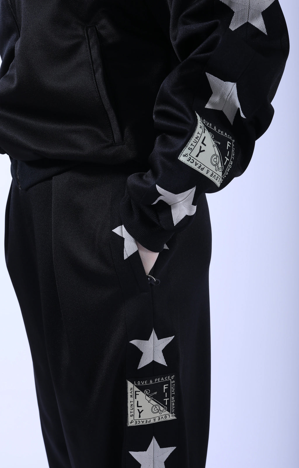 Smooth Jersey Standman Track Jkt Black