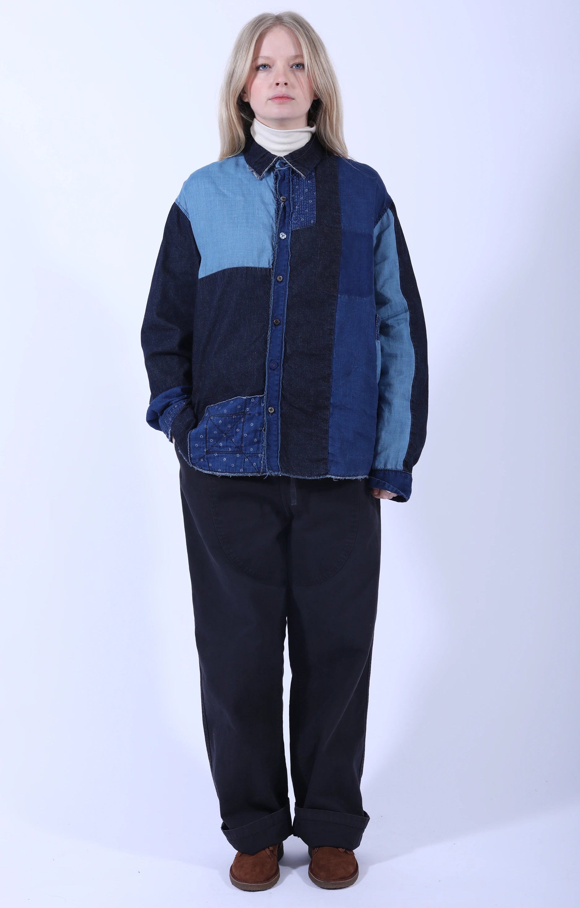 Cotton x Linen IDG KATMANDU Shirt Indigo