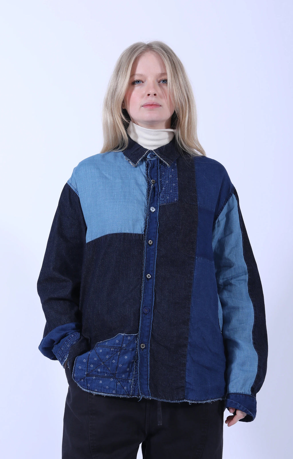 Cotton x Linen IDG KATMANDU Shirt Indigo