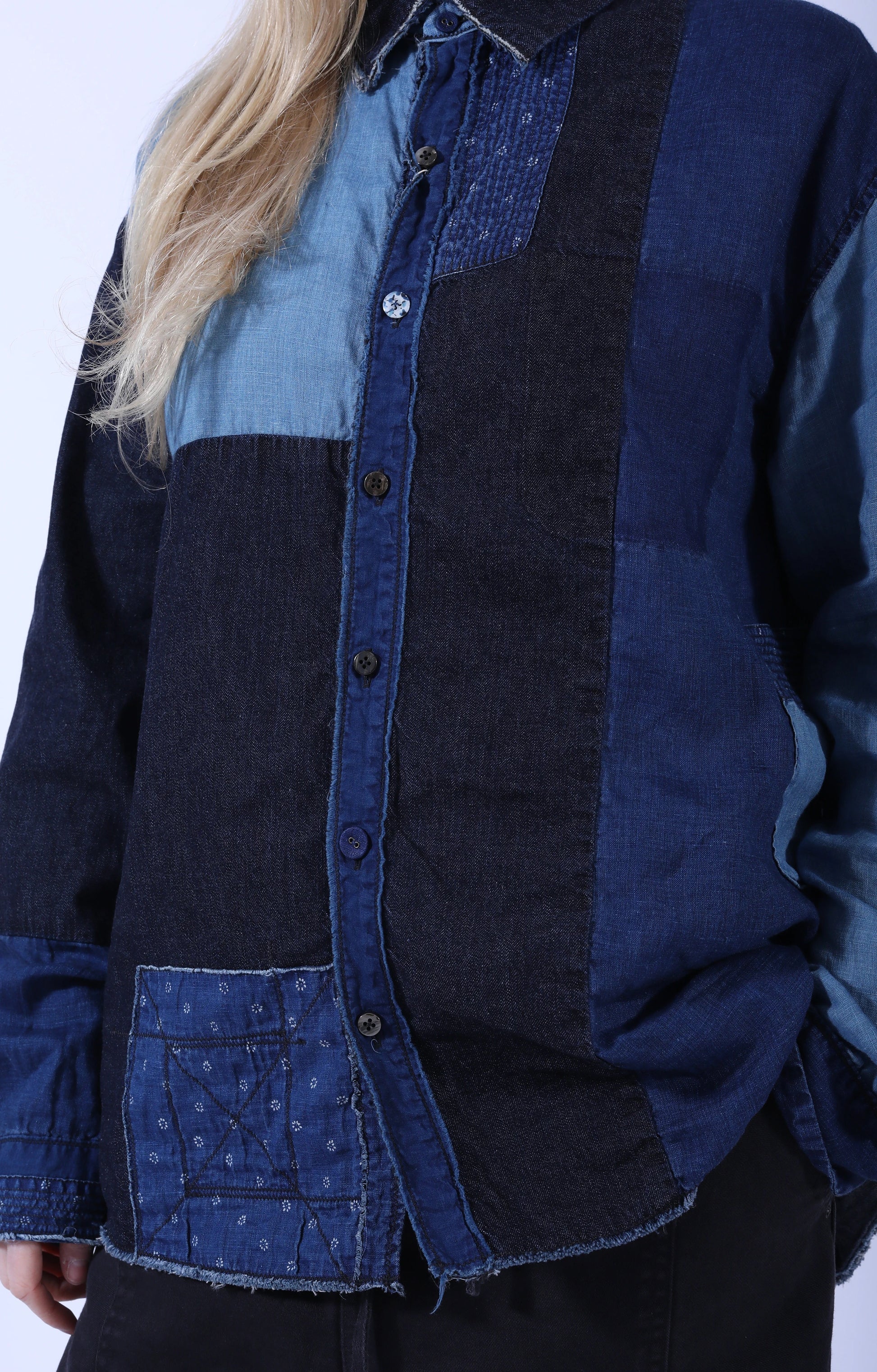 Cotton x Linen IDG KATMANDU Shirt Indigo