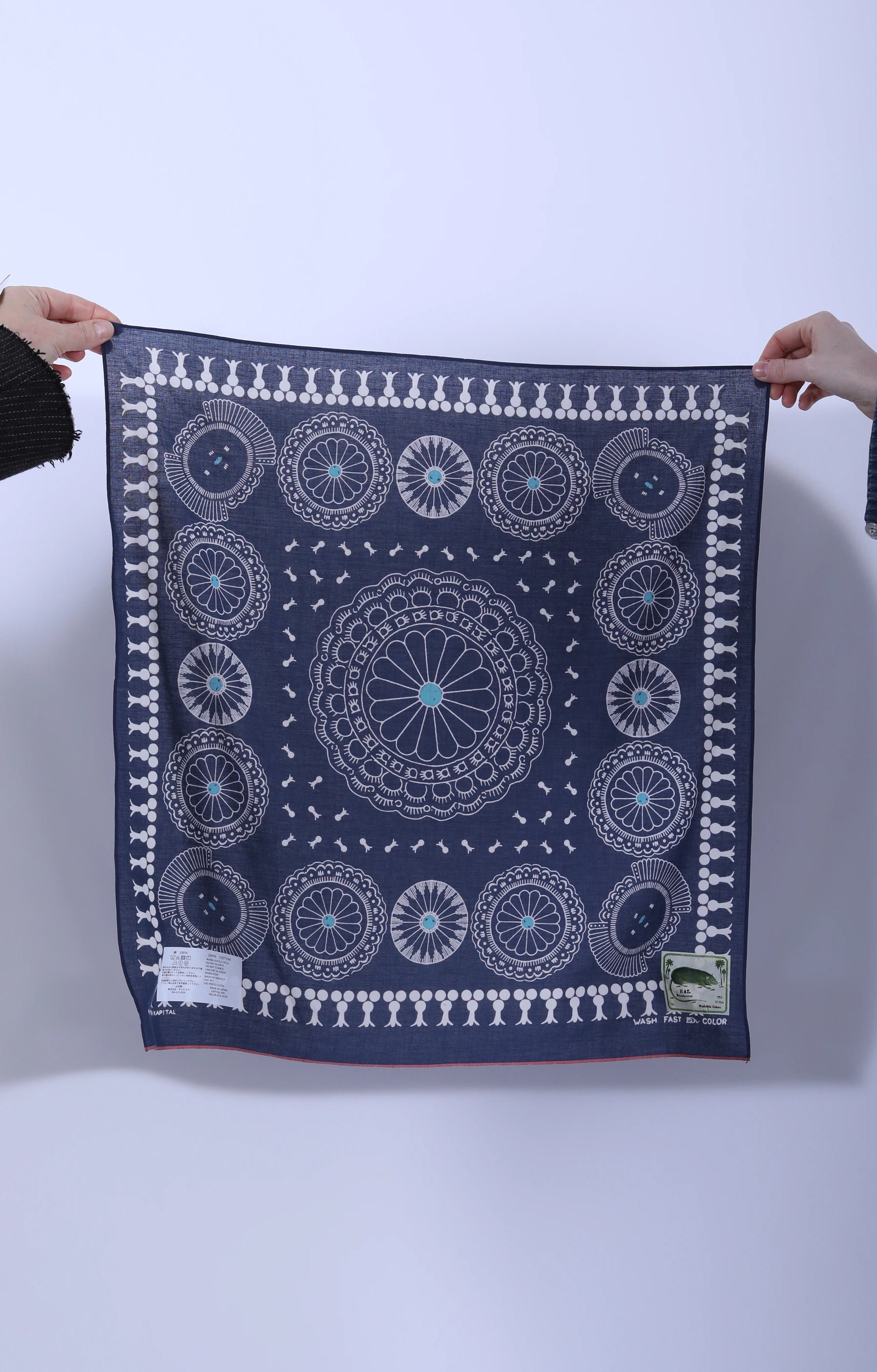 Fastcolor Selvedge Bandana (Concho) Navy