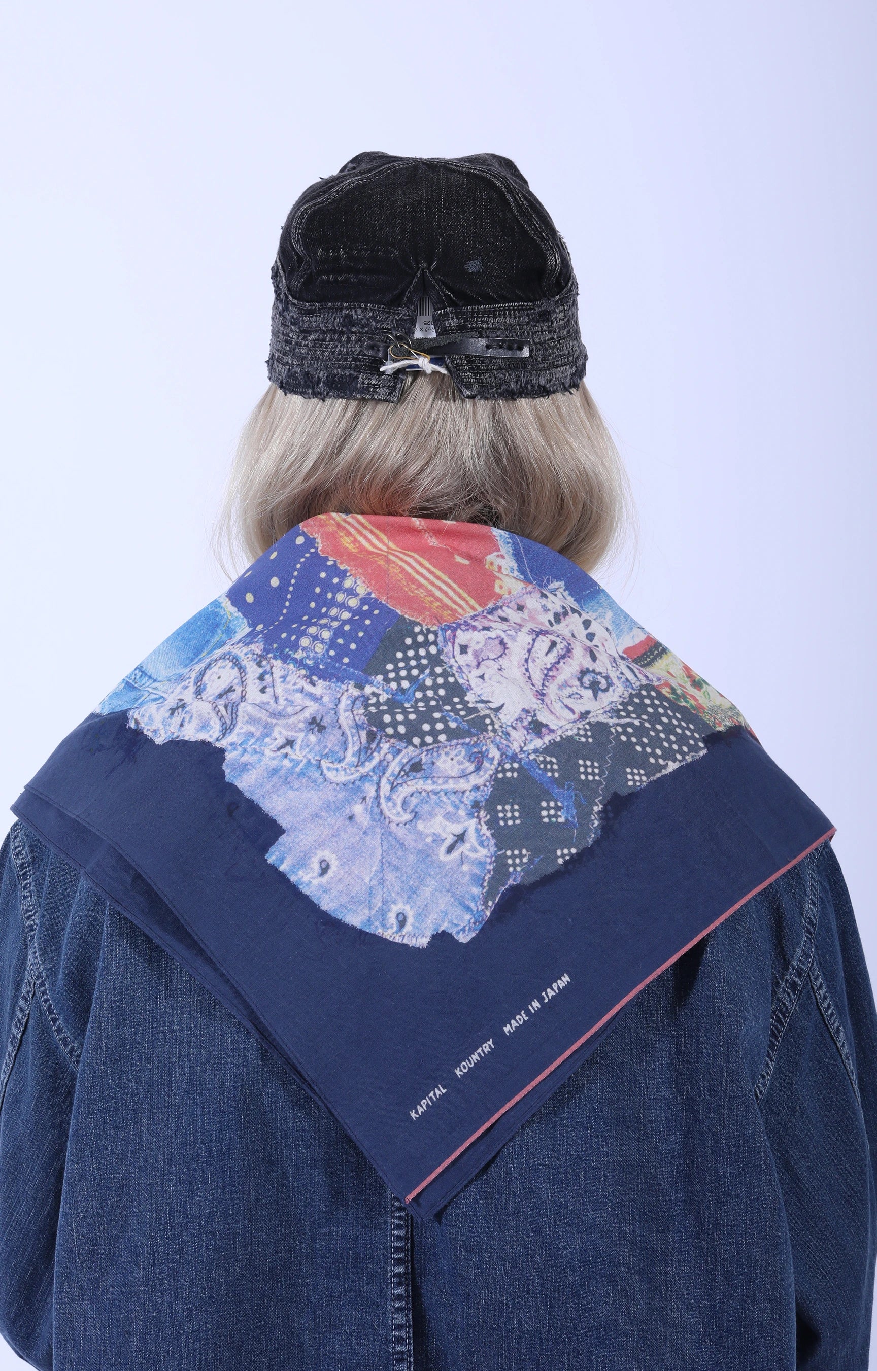 Fastcolor Selvedge Bandana (BANDANA Patchwork) Navy