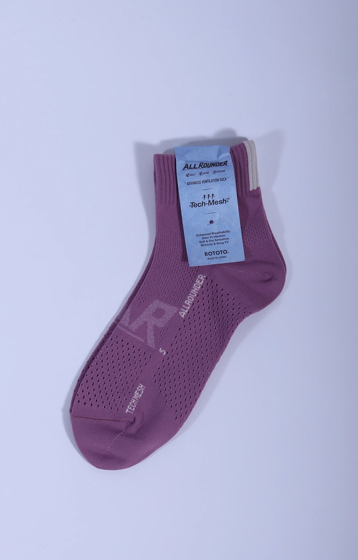 All Rounder Tech Sock Lotus Pink (Long)