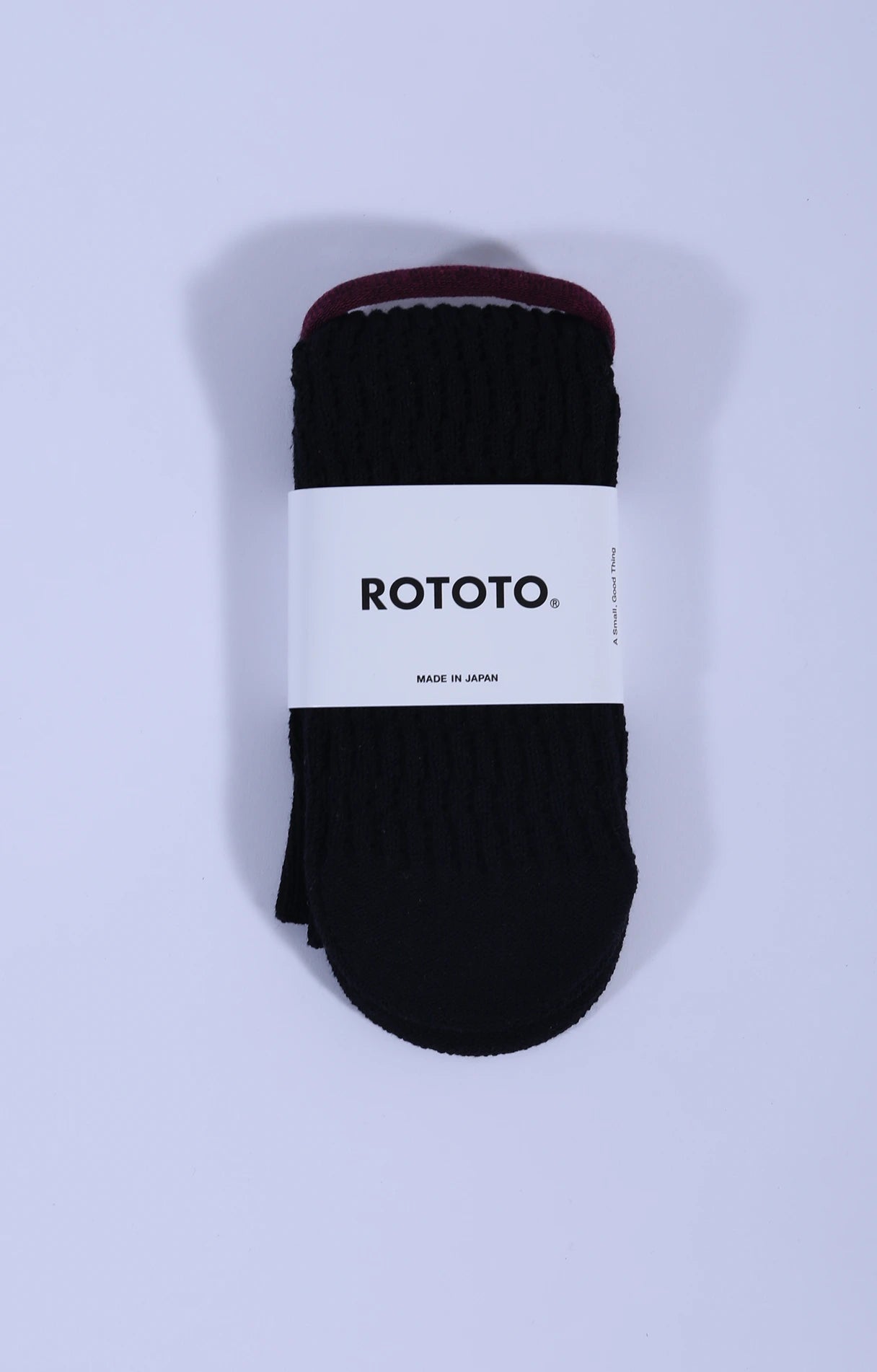 Folk Crochet Sock Black