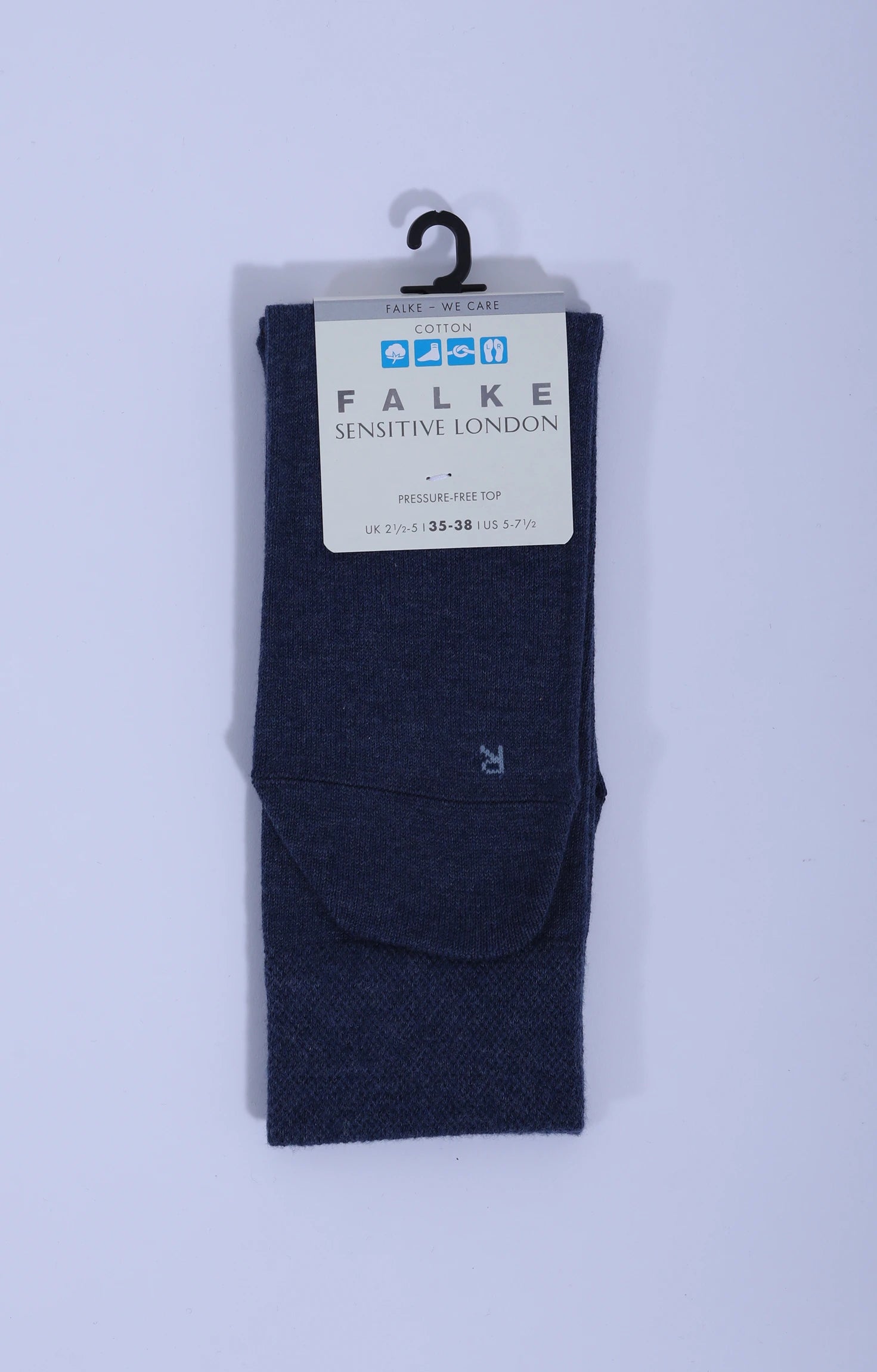 Sensitive London Sock Navy Mel.