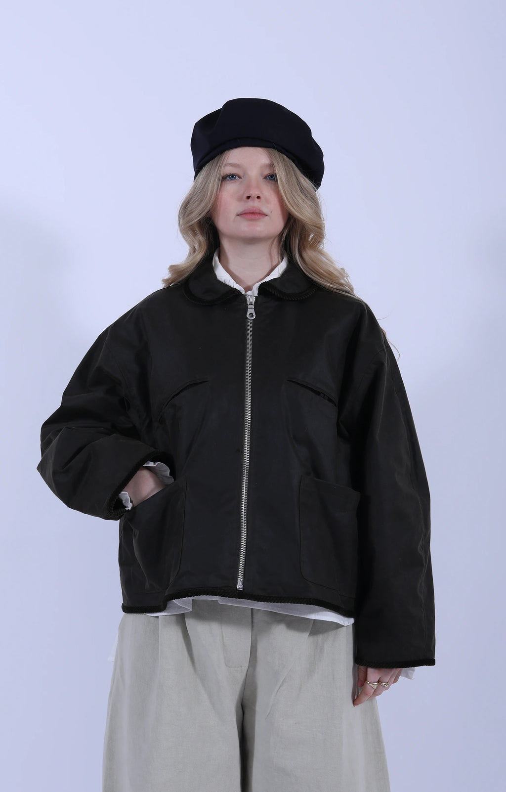 British Oilskin Flying Jacket Olive