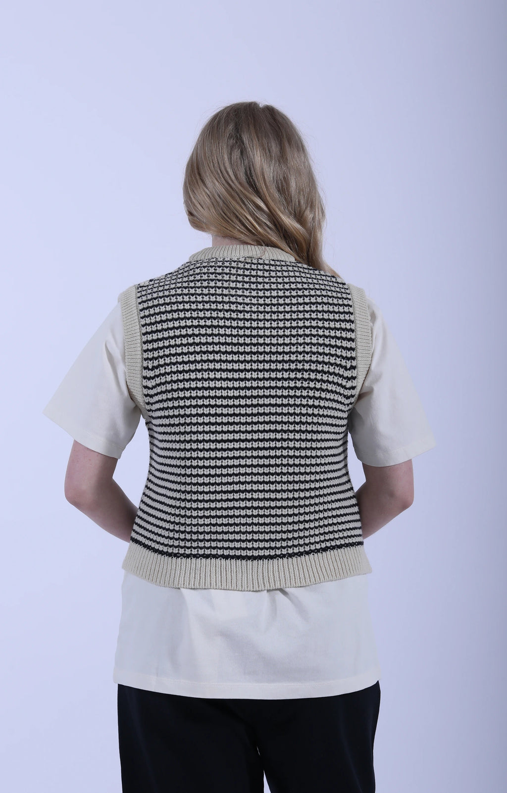 Asha Vest Mix Black Navy
