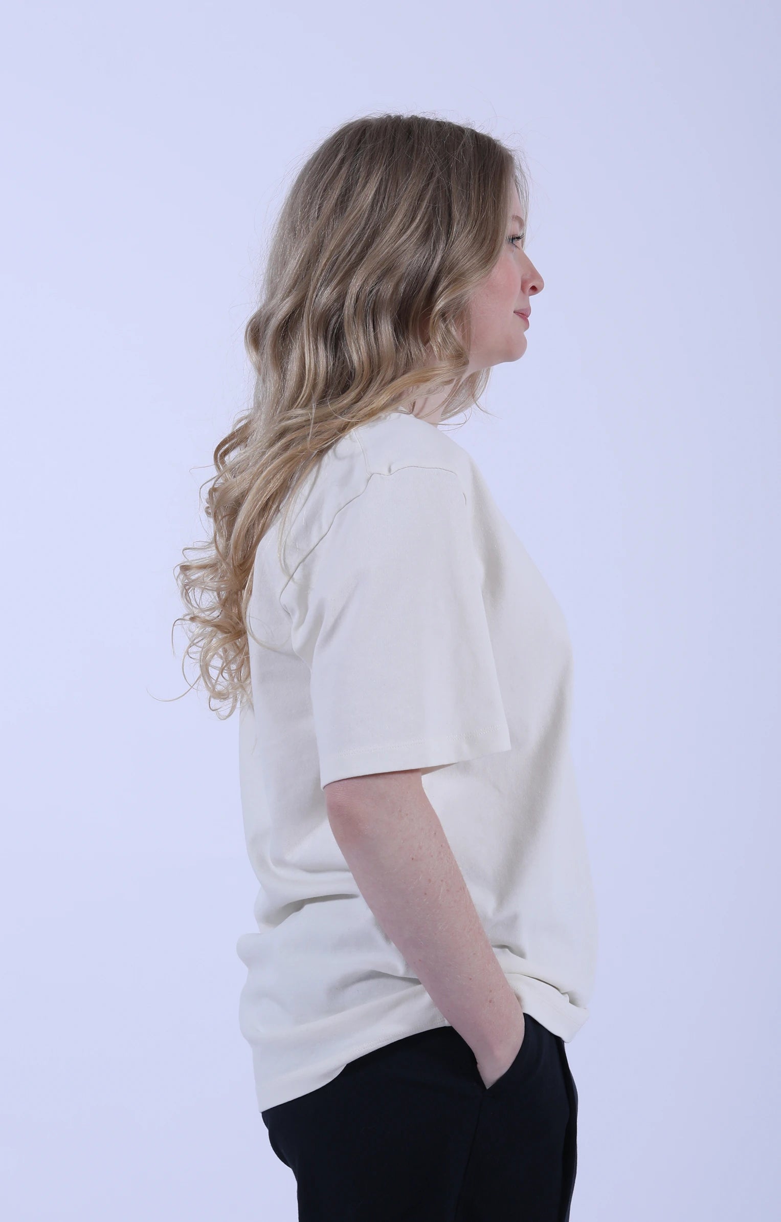 Lui Circular Tee Pure Ecru