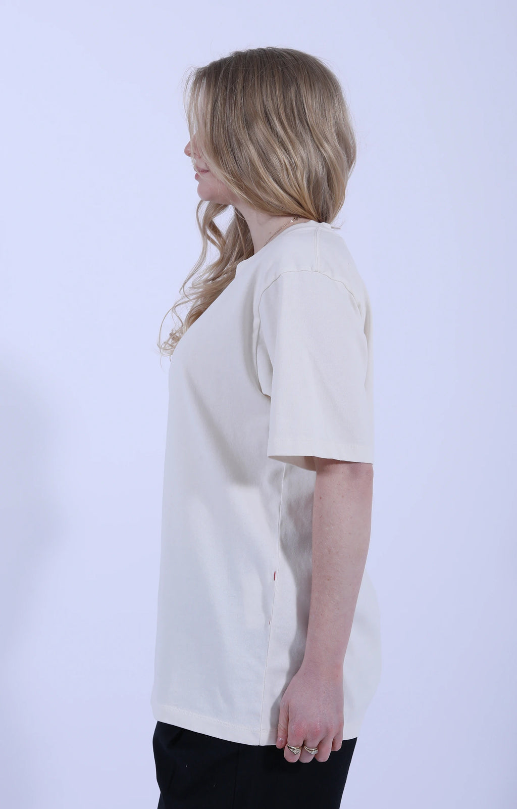 Lui Circular Tee Pure Ecru