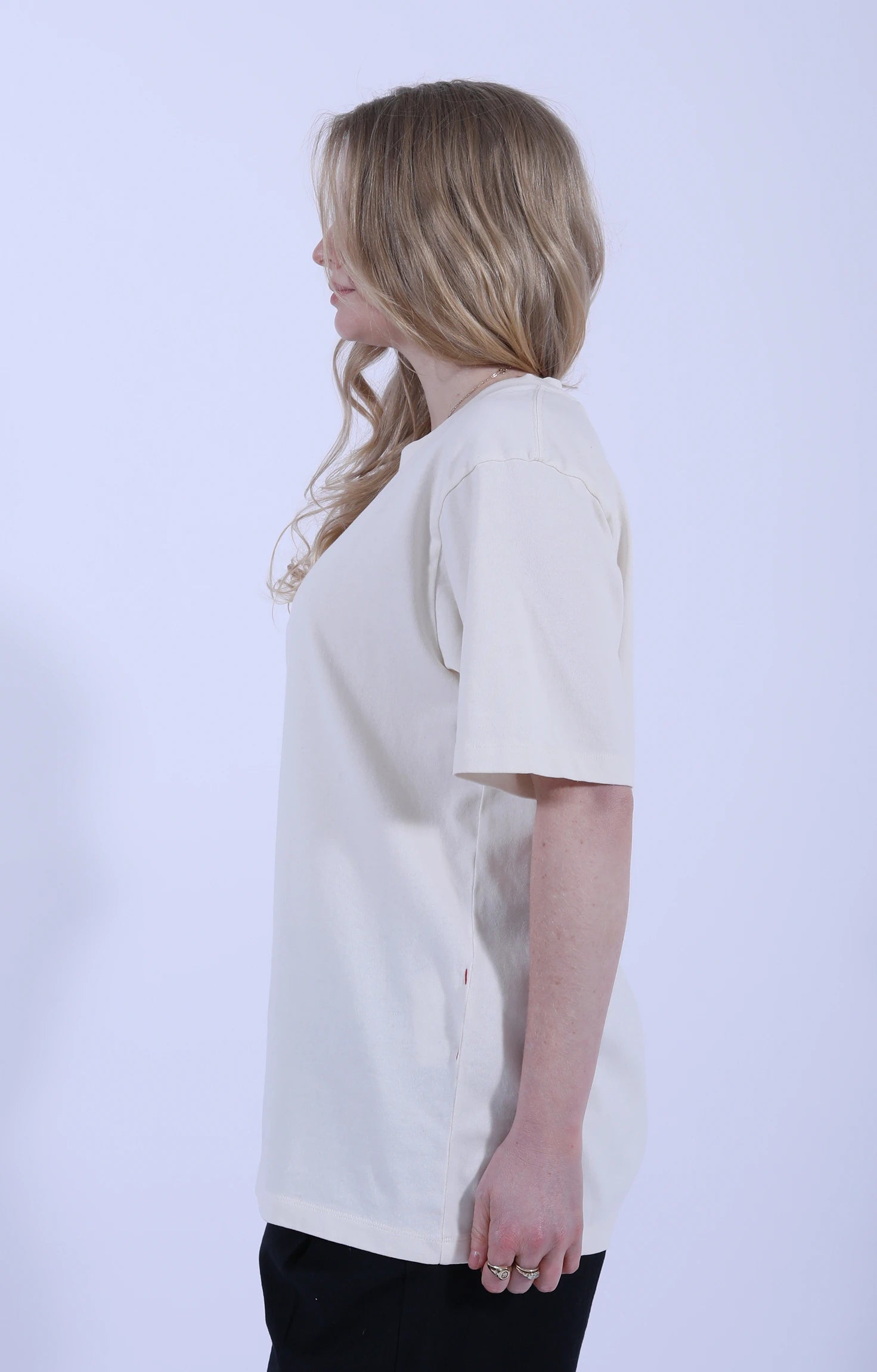 Lui Circular Tee Pure Ecru