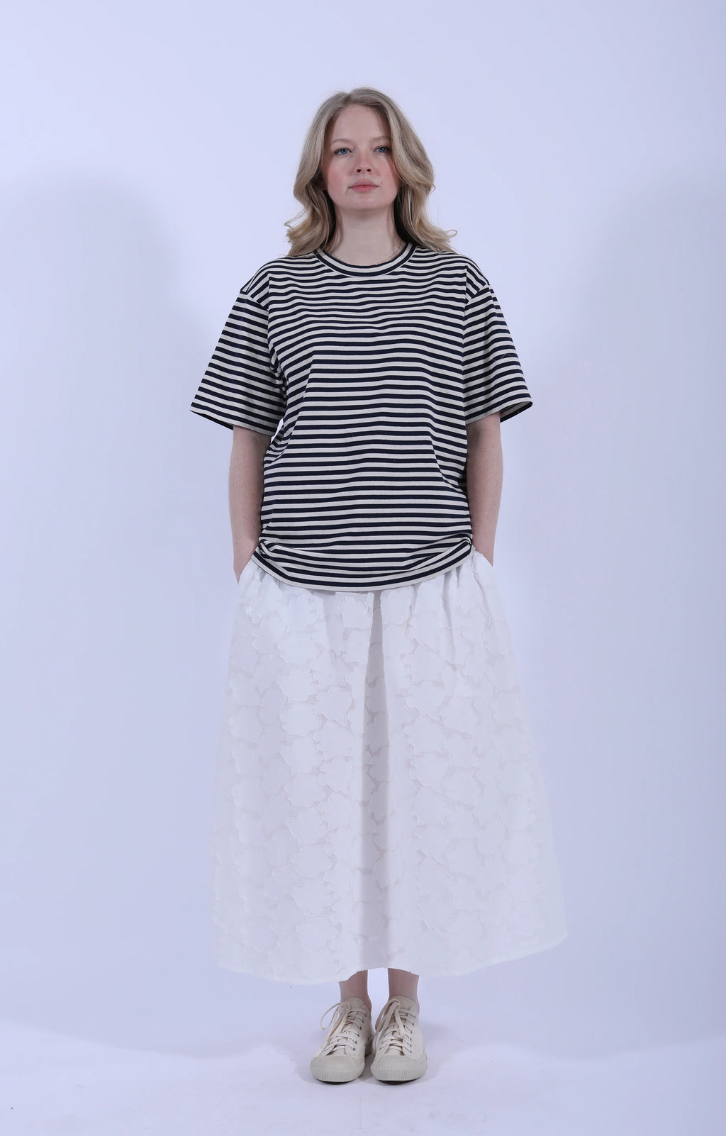 Lui Circular Striped Tee Mix Night