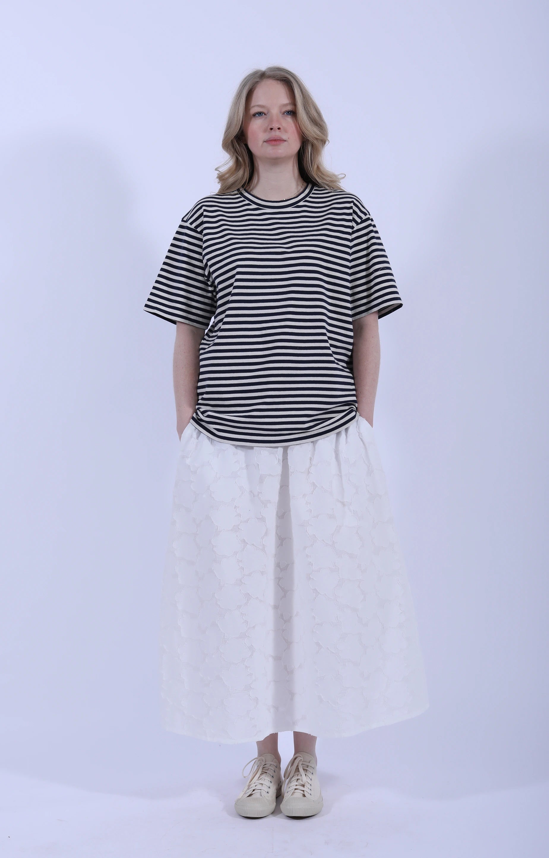 Lui Circular Striped Tee Mix Night