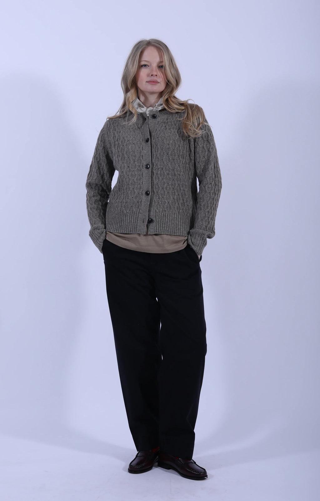 Coco Pant Twill Black Navy