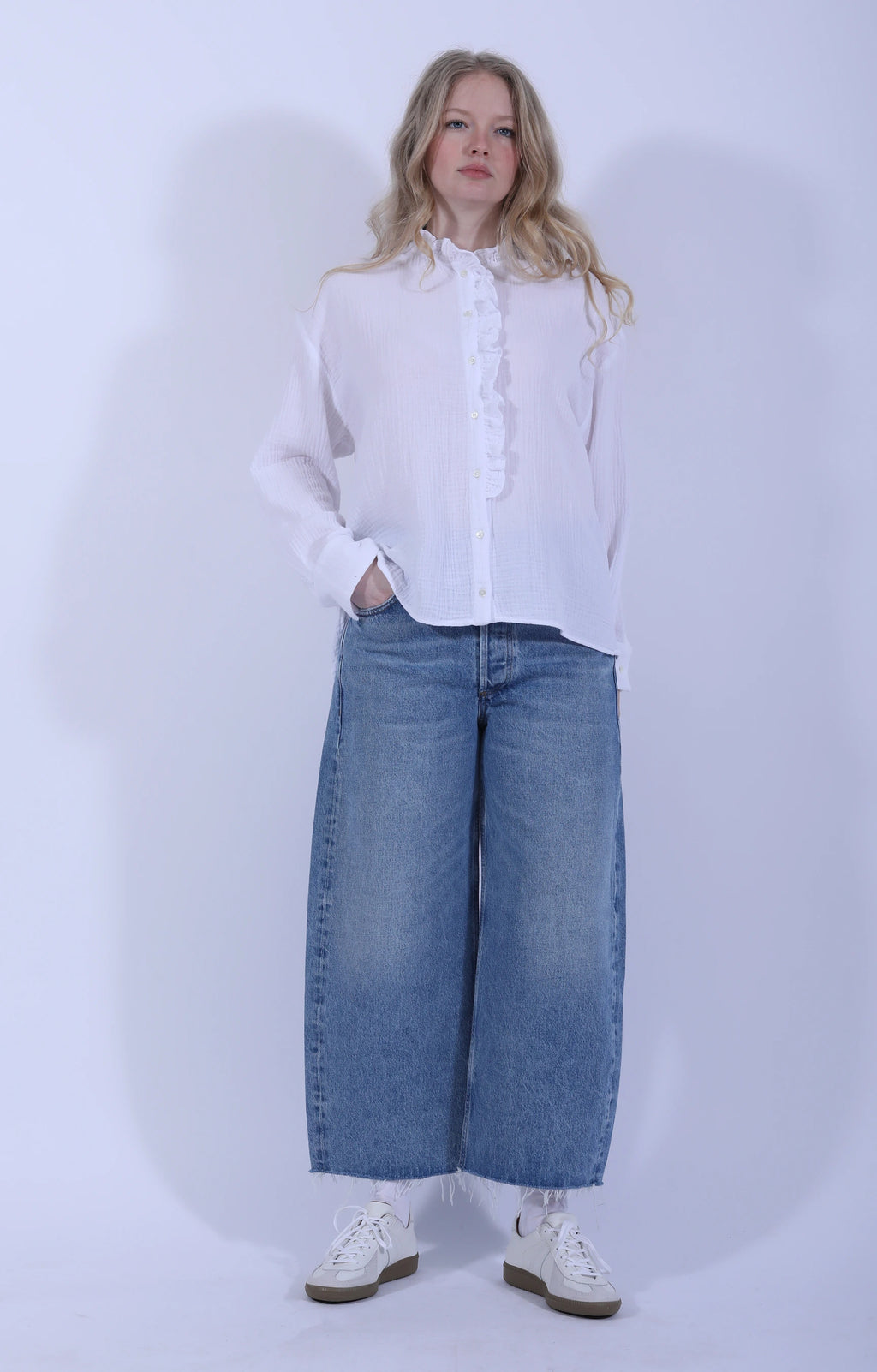 Ayla Raw Hem Crop Honour